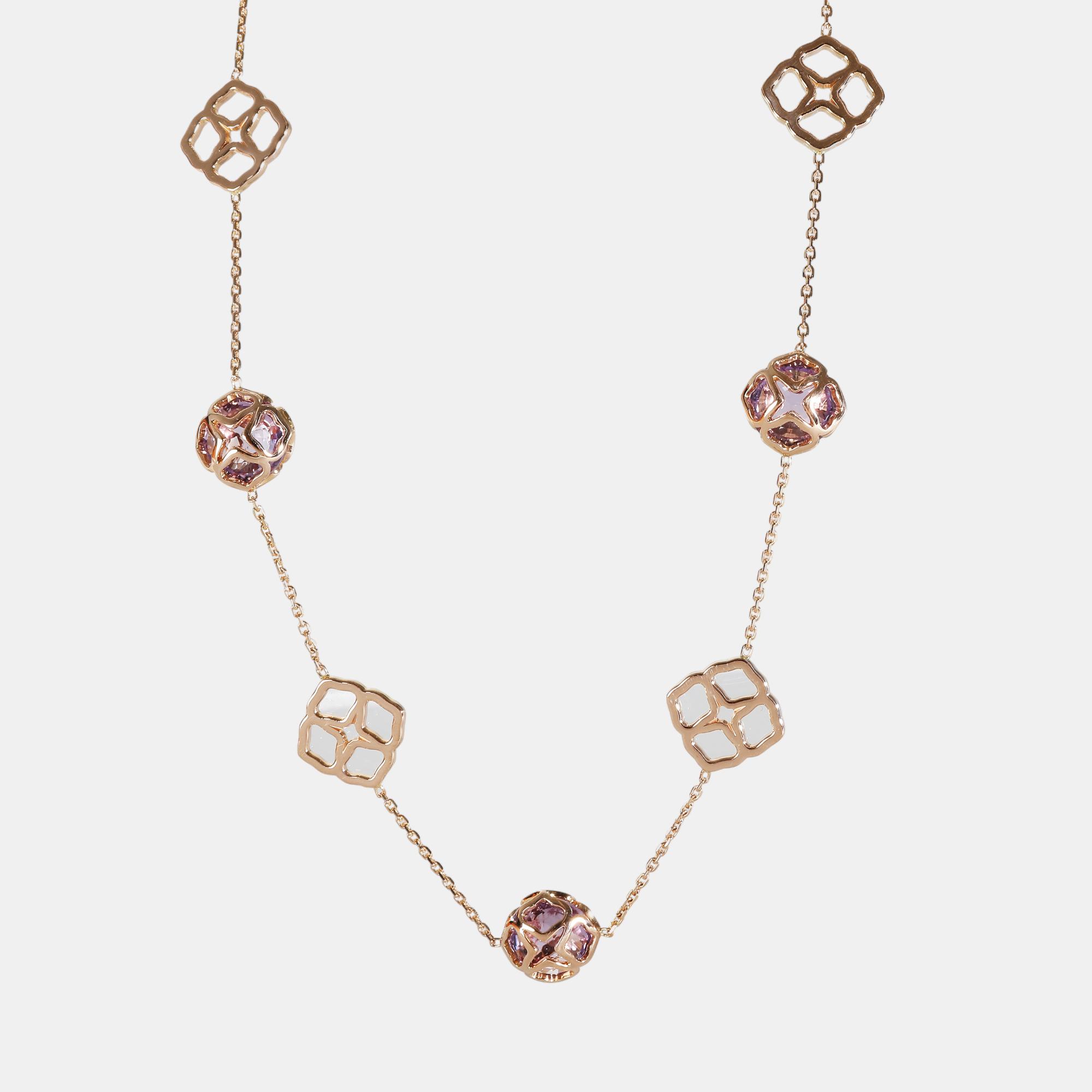 

Chopard 18k Rose Gold Imperiale Amethyst Necklace