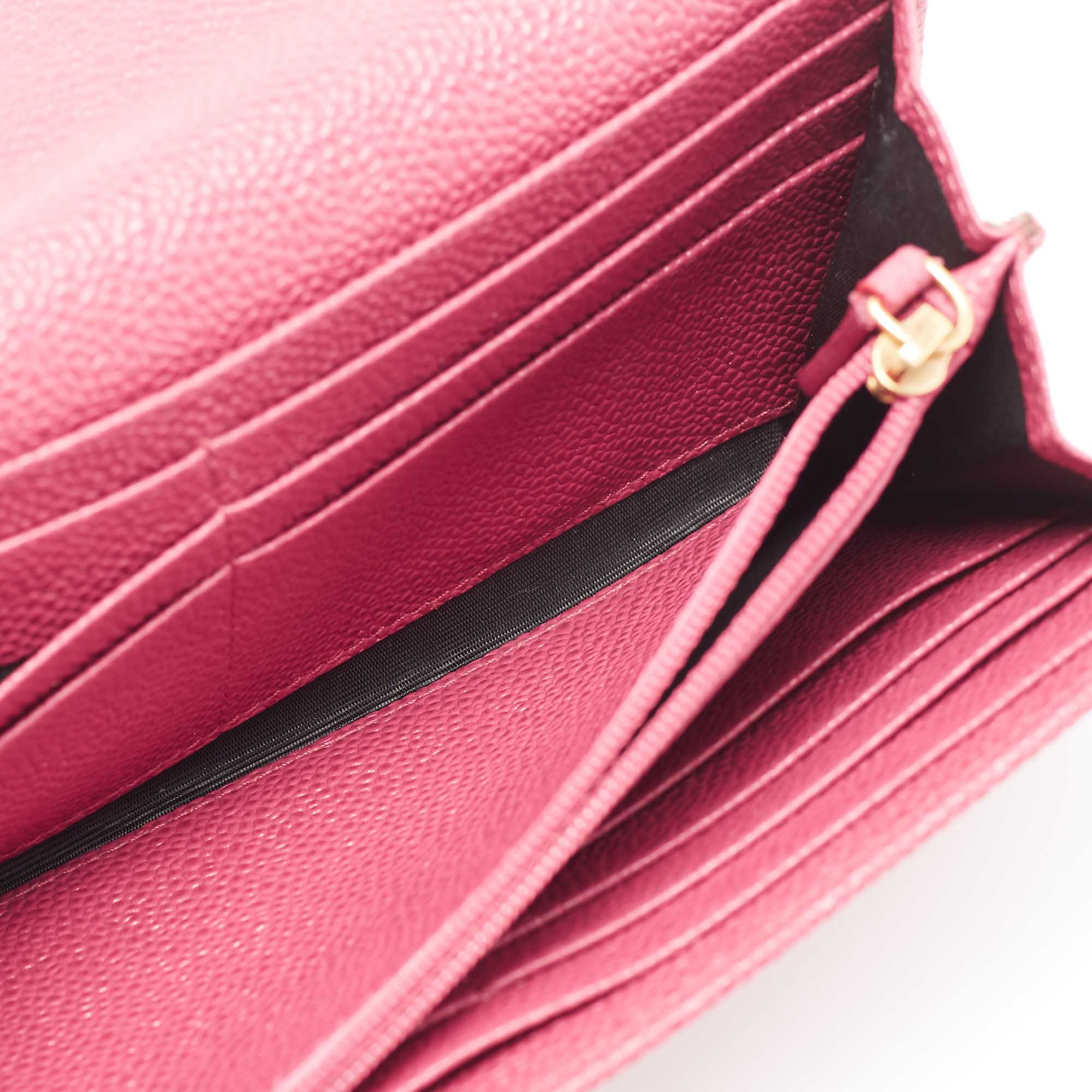 

Chopard Pink Leather Miss Happy Flap Continental Wallet