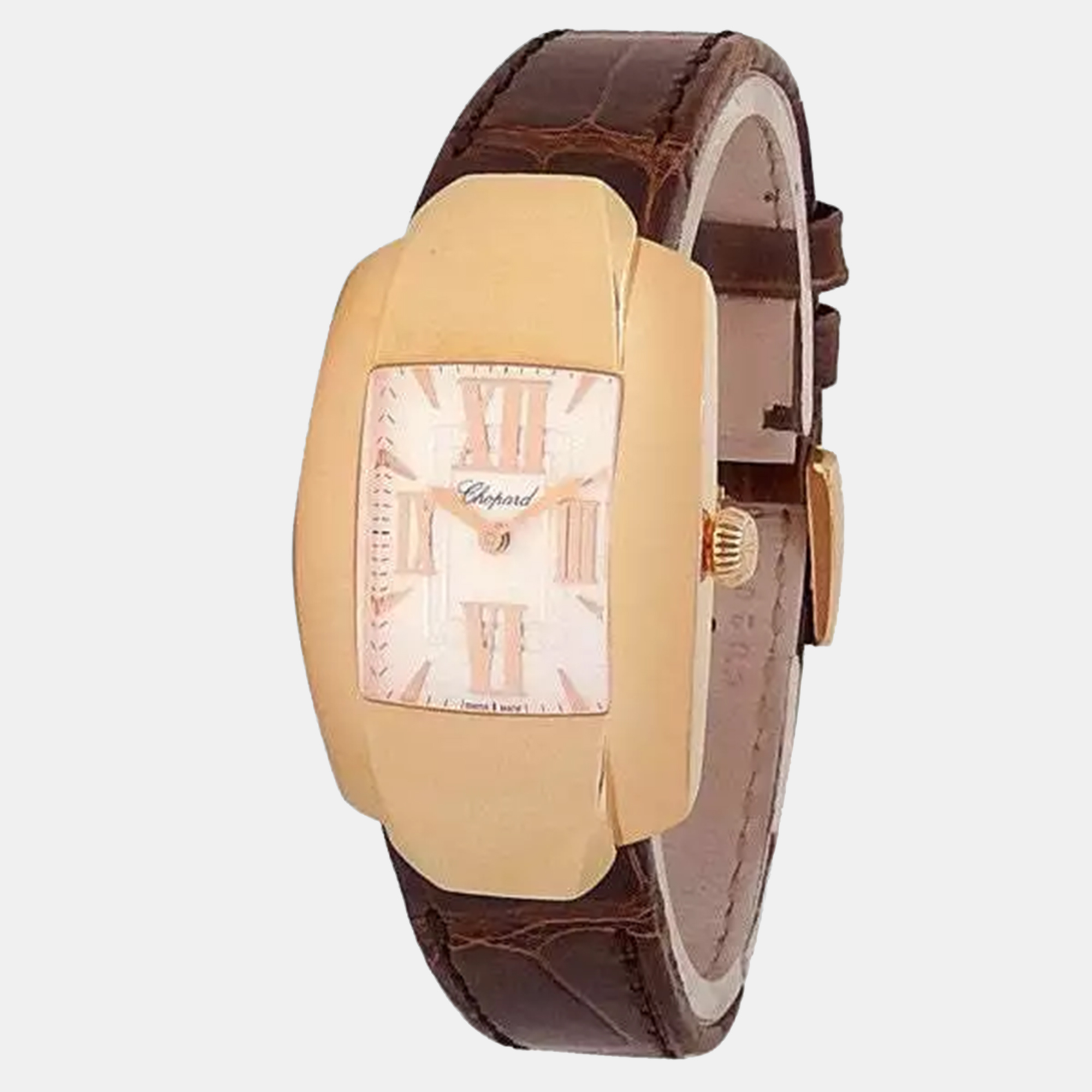 

Chopard La Strada 419255-5001 Quartz Silver 18k Rose Gold Women's Wristwatch 26 mm