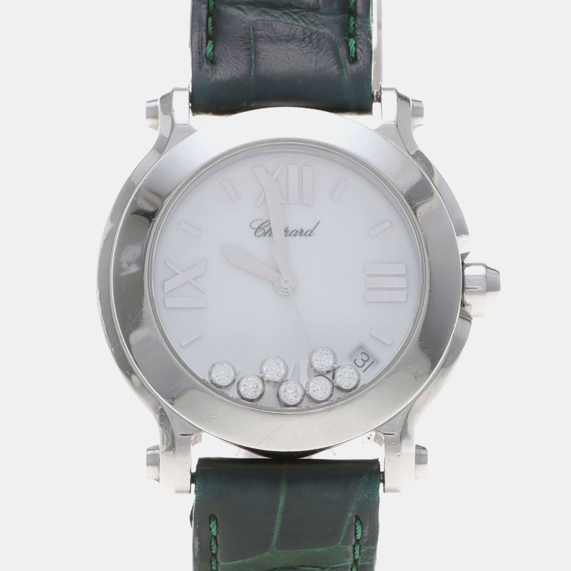 

Chopard Happy Sport 8475 Quartz Stainless Steel Womens Wristwatch 36 mm, White