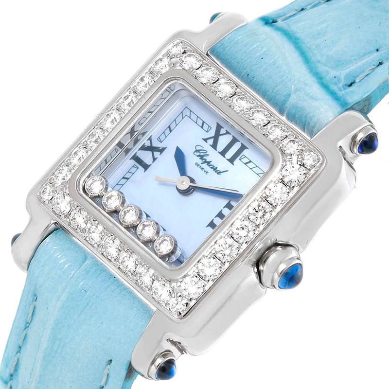 

Chopard Blue MOP Stainless Steel Diamond Happy Sport