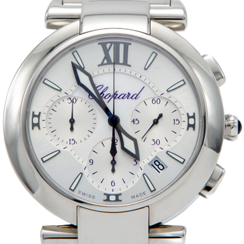 

Chopard White Mop Dial Stainless Steel Imperiale Chronograph Watch