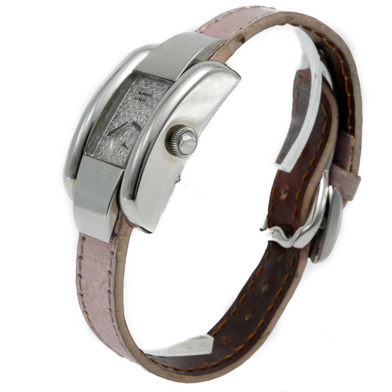 

Chopard Diamond Dial Stainless Steel Lastrada Women's Watch, Silver