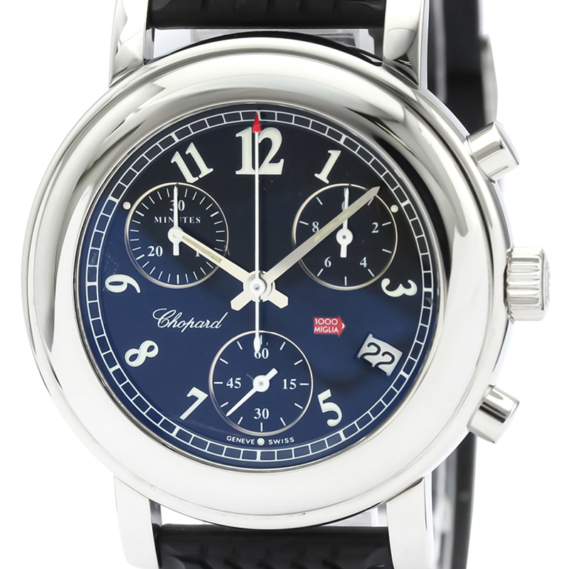 

Chopard Black Stainless Steel and Rubber Chronograph Quartz