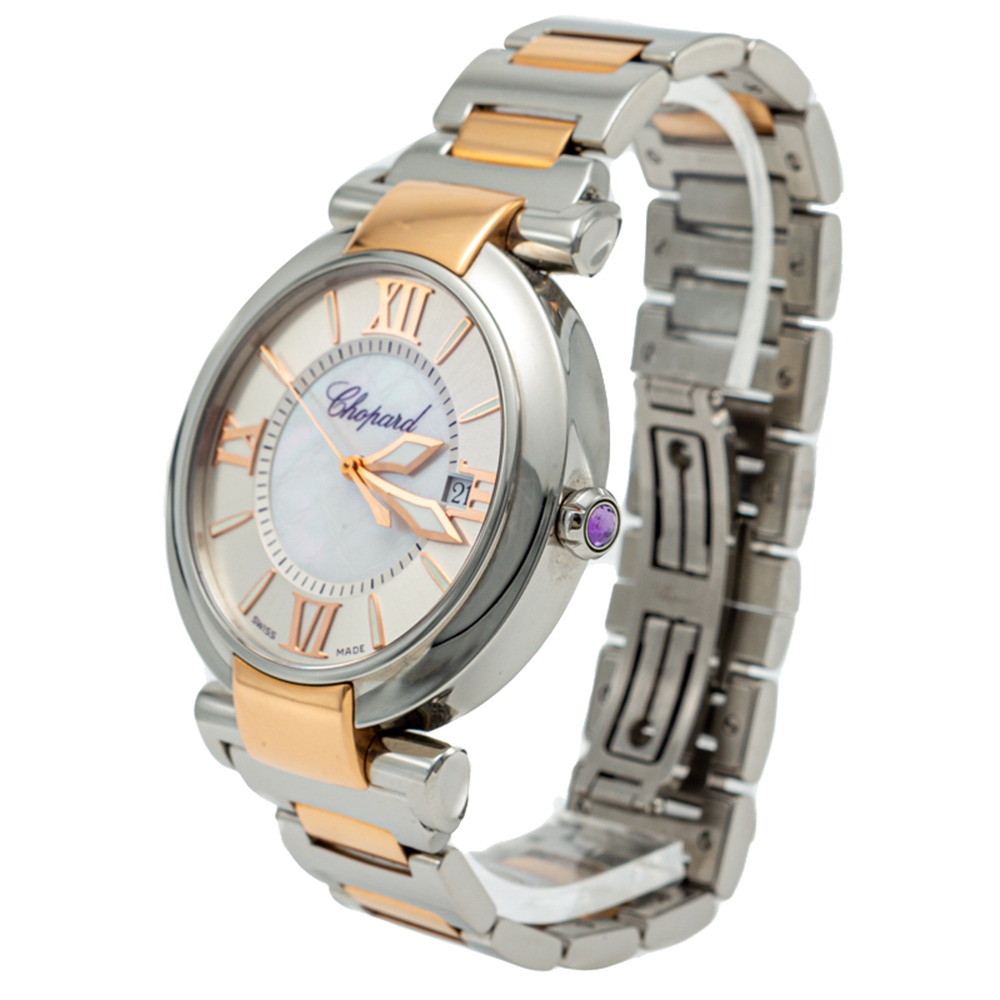 

Chopard White Mother Of Pearl Imperiale Steel & Rose Gold Watch