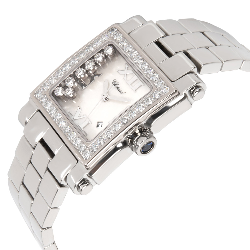 

Chopard White Diamond and Stainless Steel Happy Sport