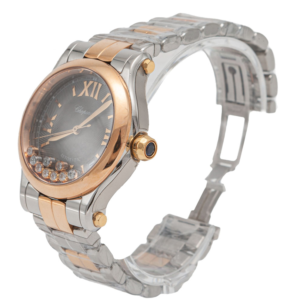 

Chopard Black Happy Diamond Steel & Rose Gold Special Edition