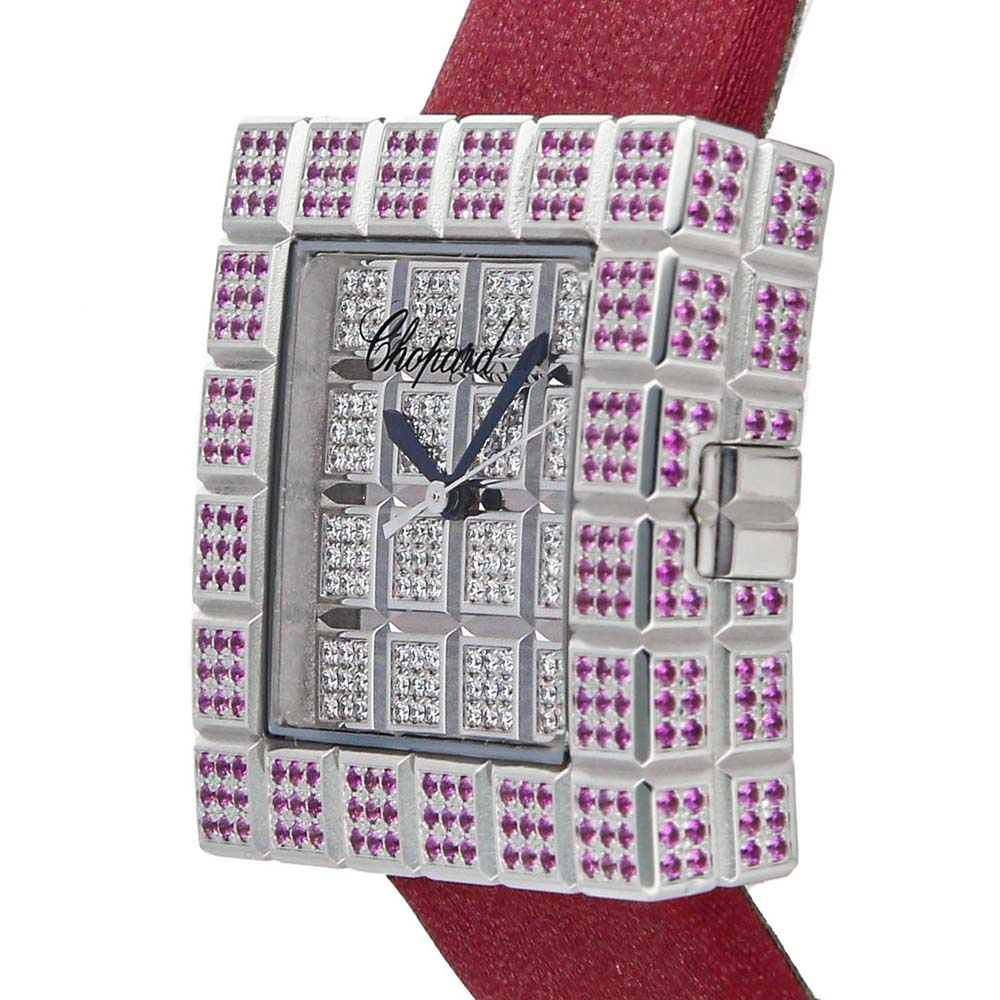 

Chopard Silver Diamonds And Pink Sapphire