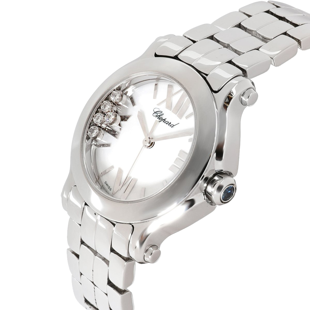 

Chopard MOP Stainless Steel Happy Sport 278509-3002 Women's Wristwatch 30 MM, White