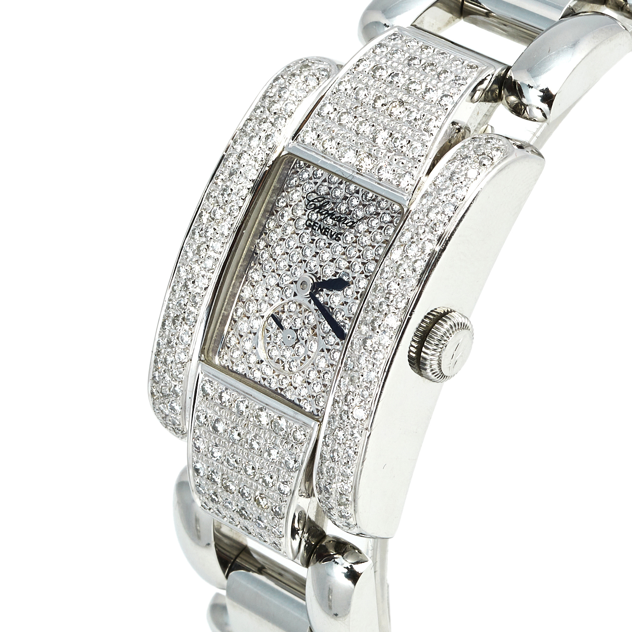 

Chopard Diamond Pave Stainless Steel La Strada, Silver