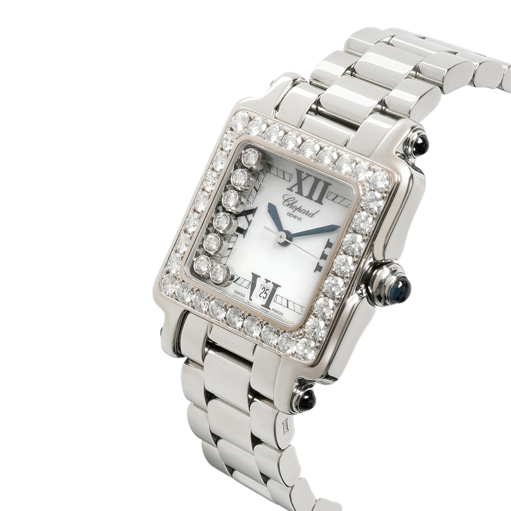 

Chopard White Diamonds Stainless Steel Happy Sport 27/8349-23 Women's Wristwatch 27 MM