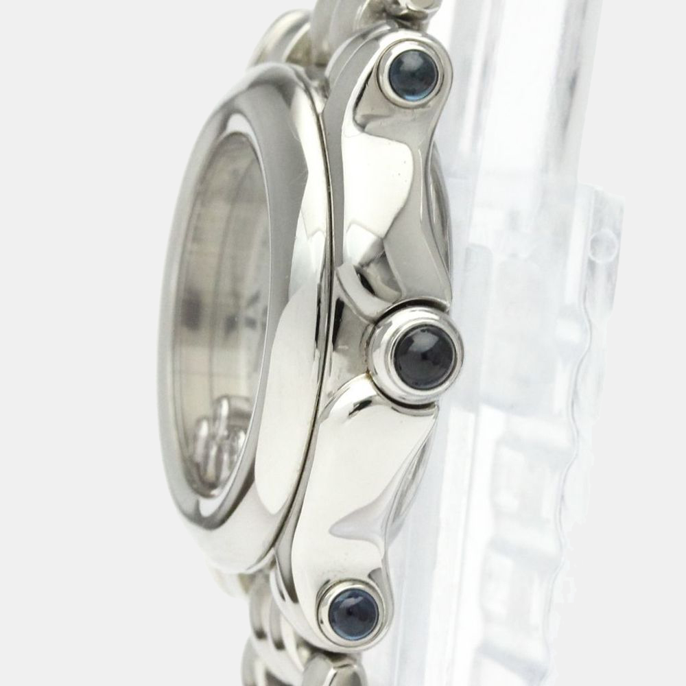 

Chopard White Diamond Stainless Steel Happy Sport 27/8250-23 Quartz Women's Wristwatch 26 mm
