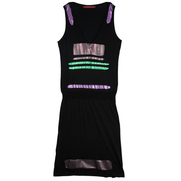 Pre Owned Christian Lacroix Cotton Sleeveless Dress L