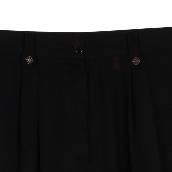 

Christian Lacroix Bazaar Vintage Black Chiffon Trousers M