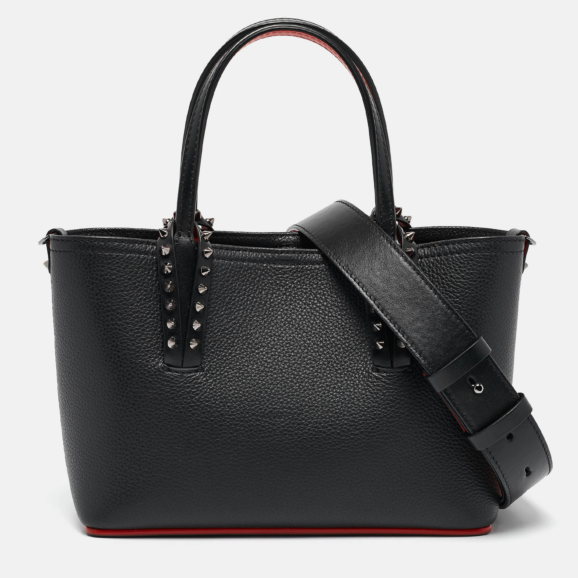 

Christian Louboutin Black Leather Mini Cabata Tote