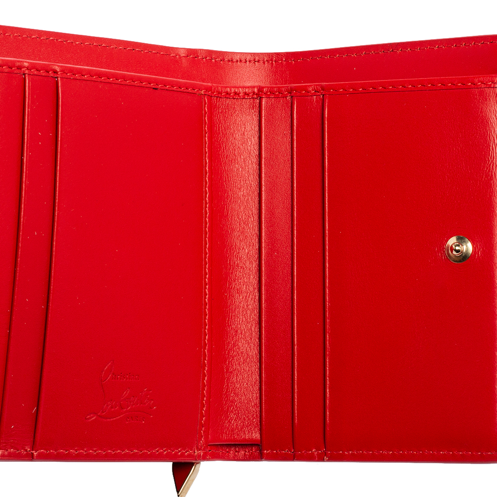 

Christian Louboutin Black Leather Logo Trifold Compact Wallet