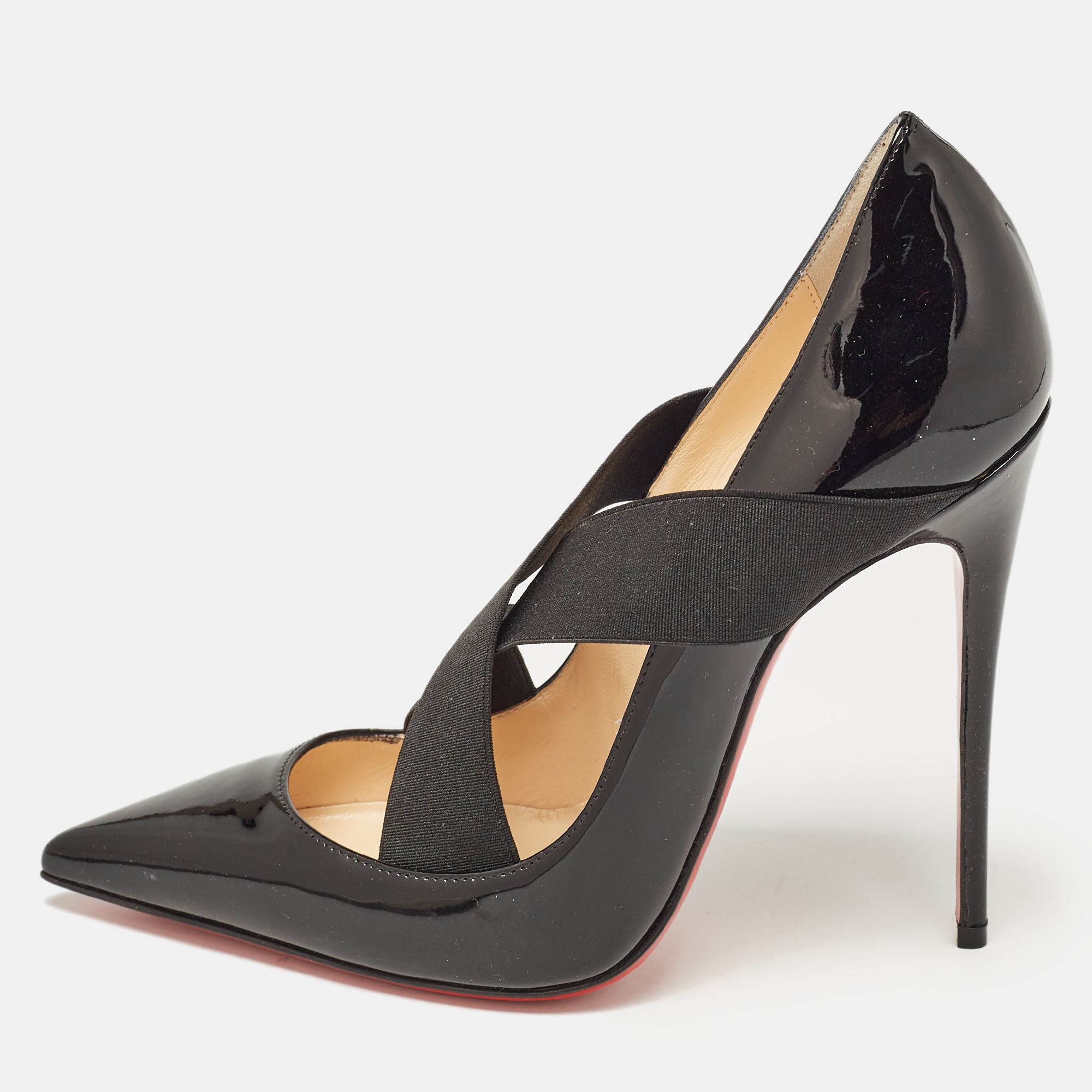 

Christian Louboutin Black Patent Leather Sharpstagram Pumps Size