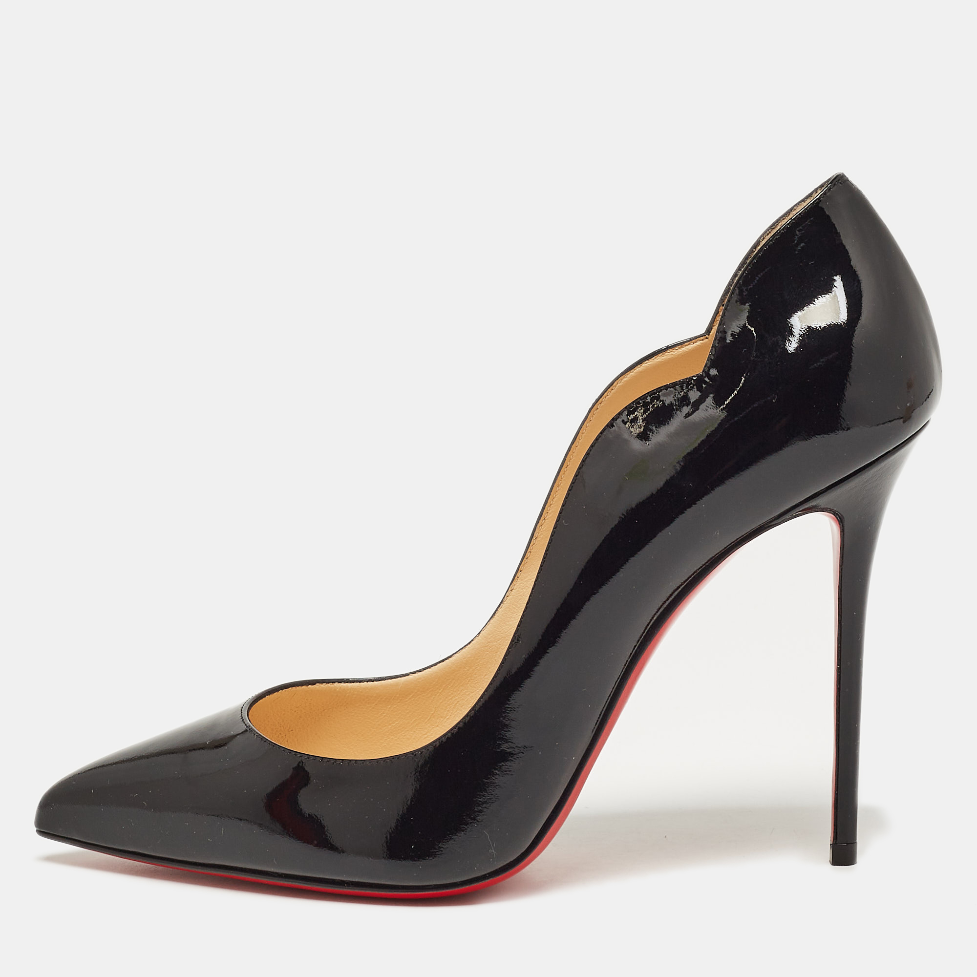 

Christian Louboutin Black Patent Leather Hot Chick Pumps Size