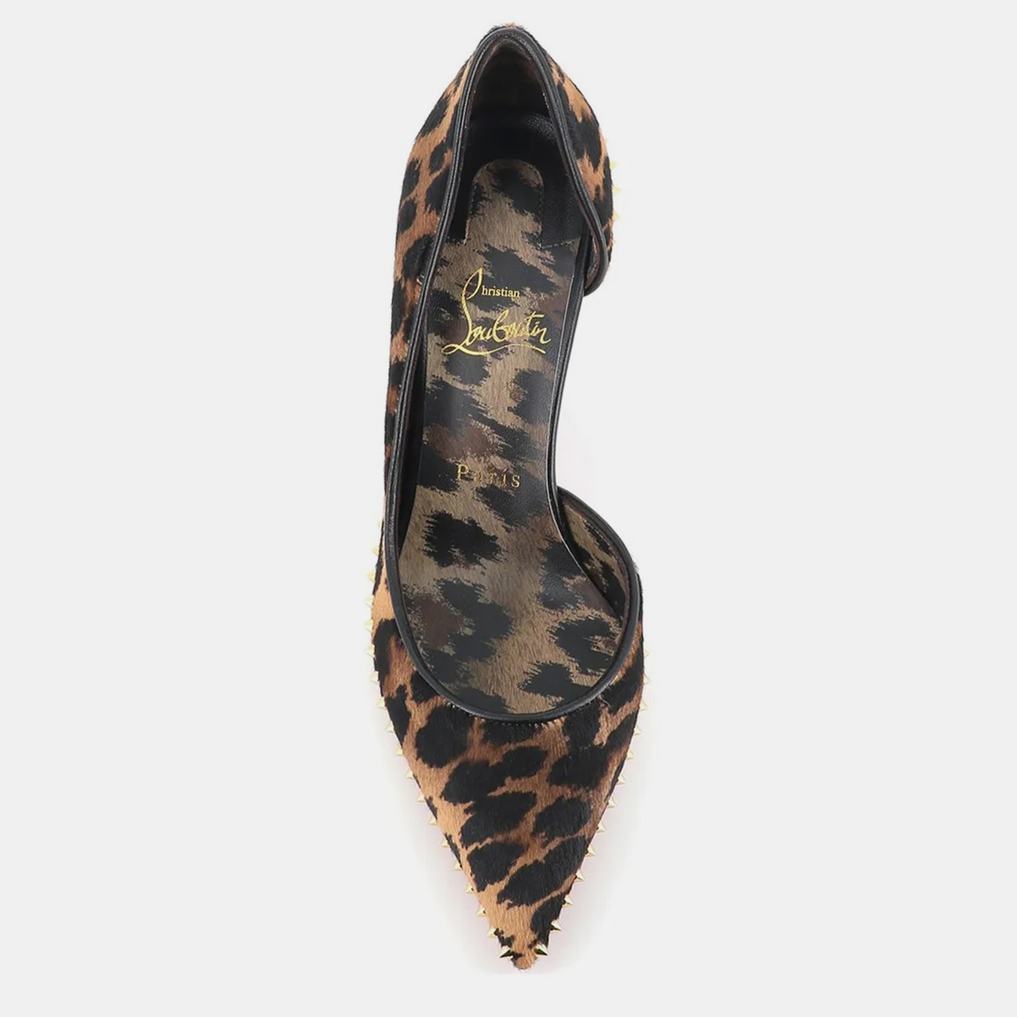 Christian Louboutin  Animal Print Ponyhair Pumps IT 37.5 