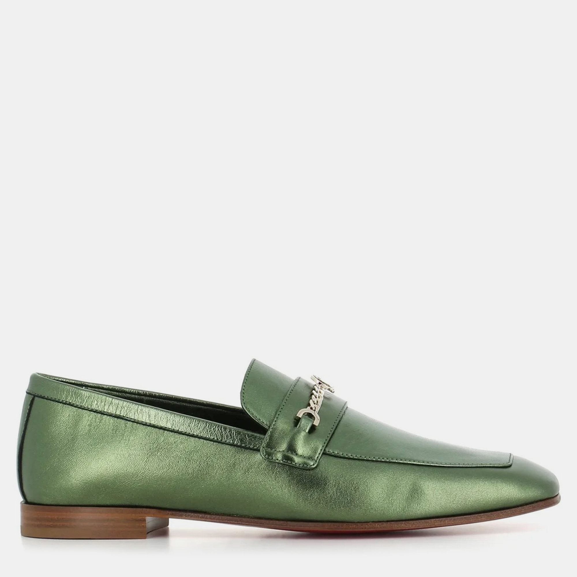 

Christian Louboutin Loafer Mj Verde Metallizzato, Green