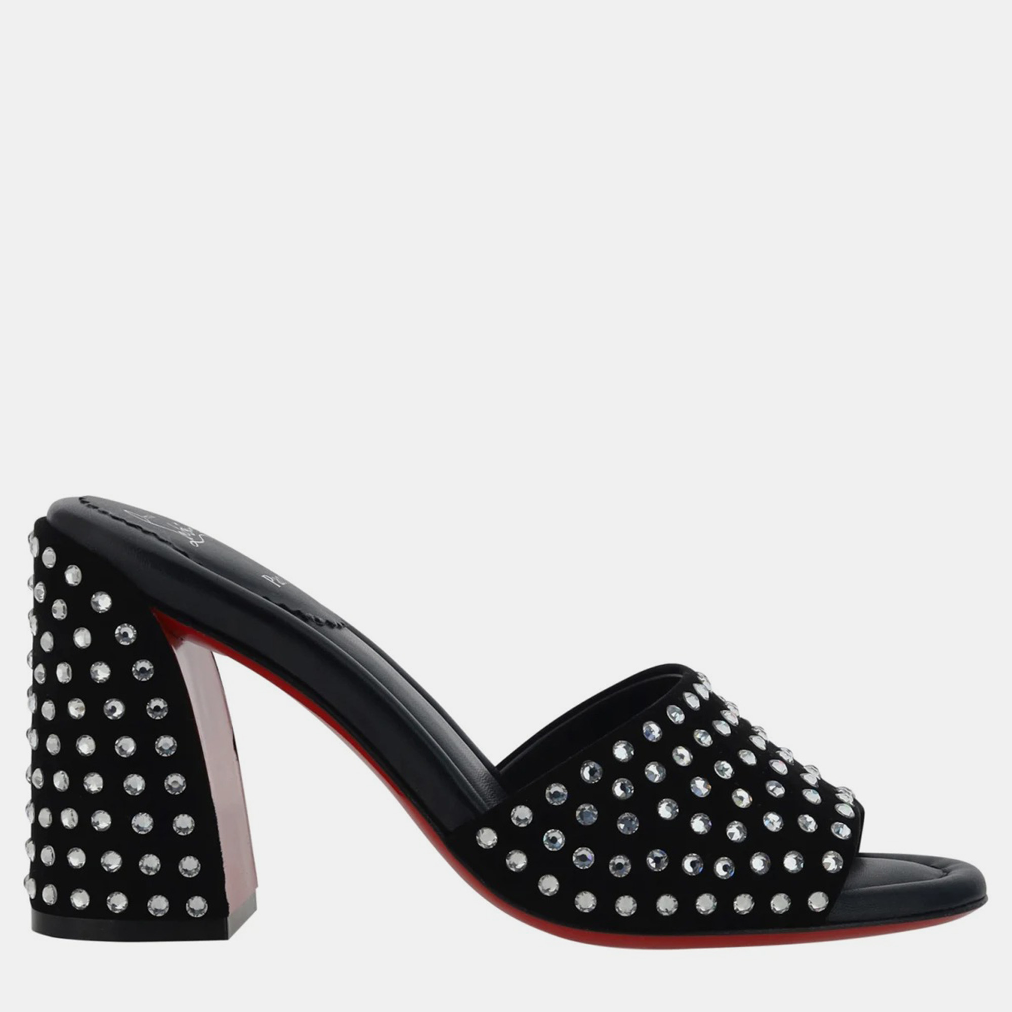 

Christian Louboutin Black Jane Strass Sandals IT 36