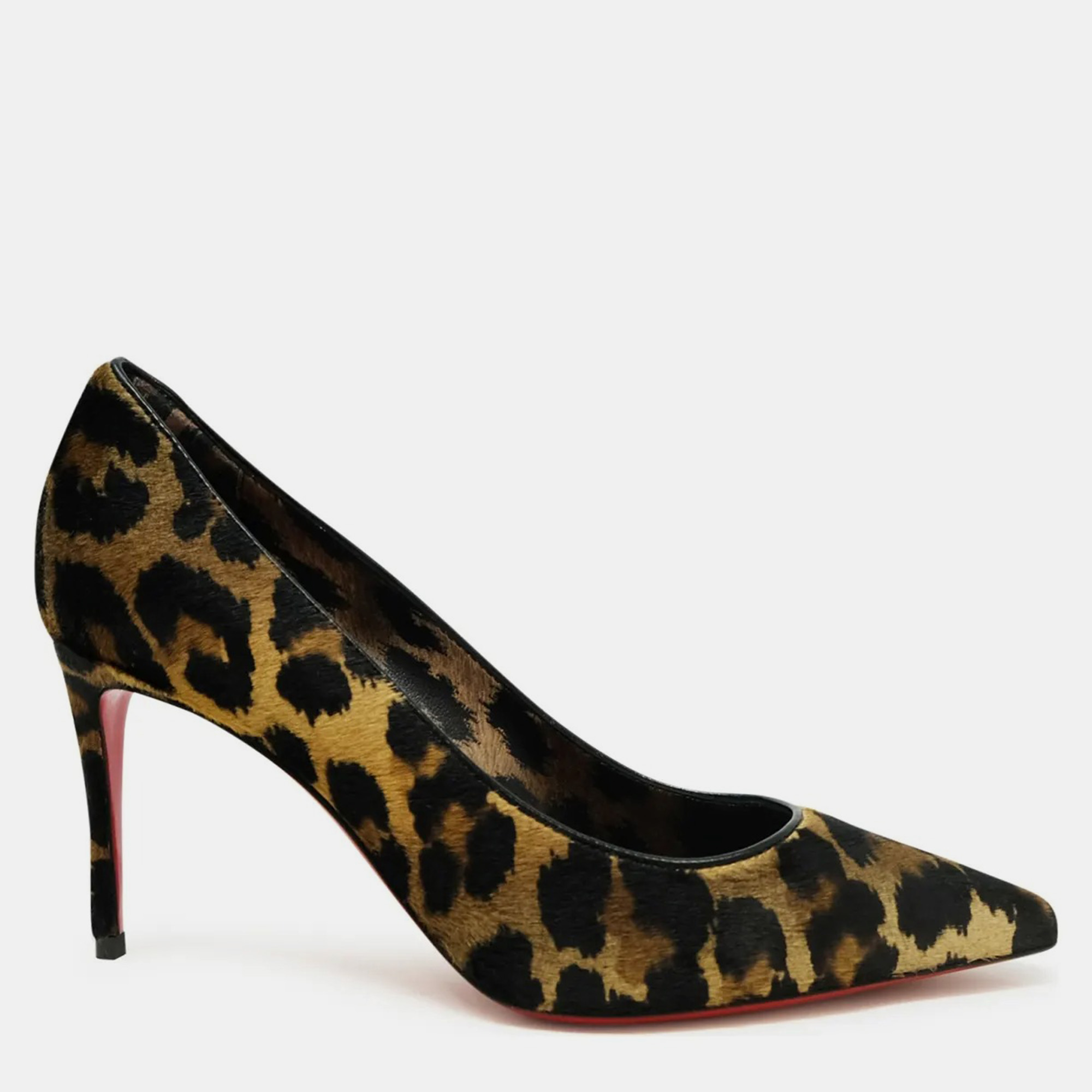 

Christian Louboutin Leopard-Pattern Kitty Kate Pumps IT, Black