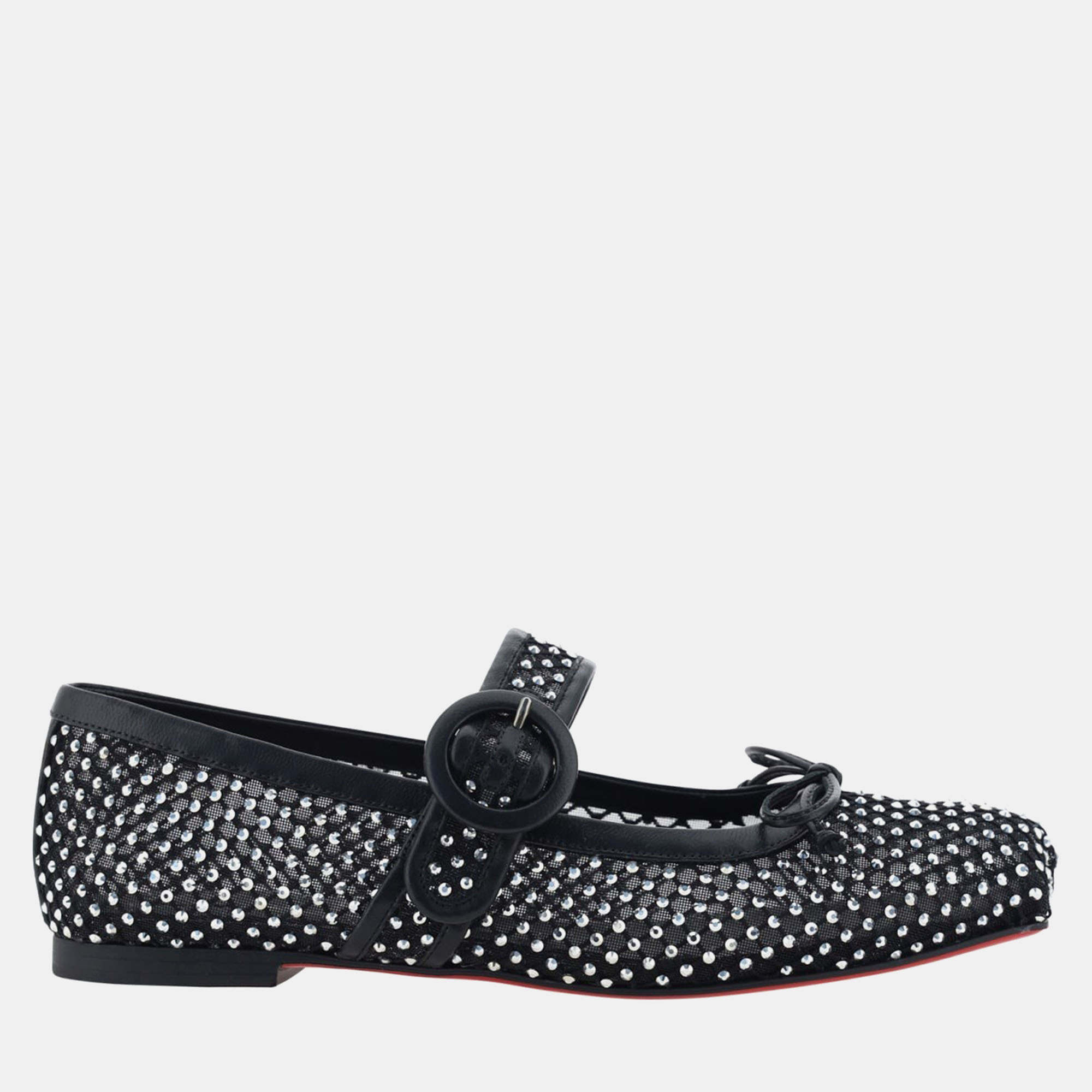 

Christian Louboutin Black Mamastrapitina Ballerinas IT 36