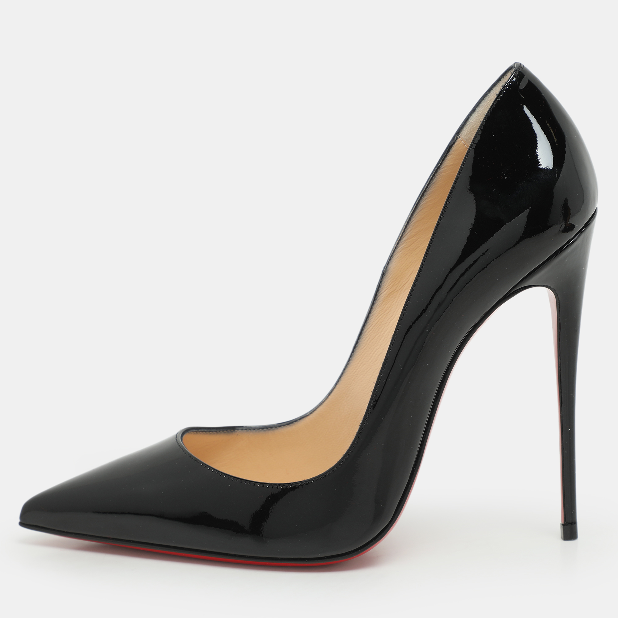 

Christian Louboutin Black Patent Leather So Kate Pumps Size