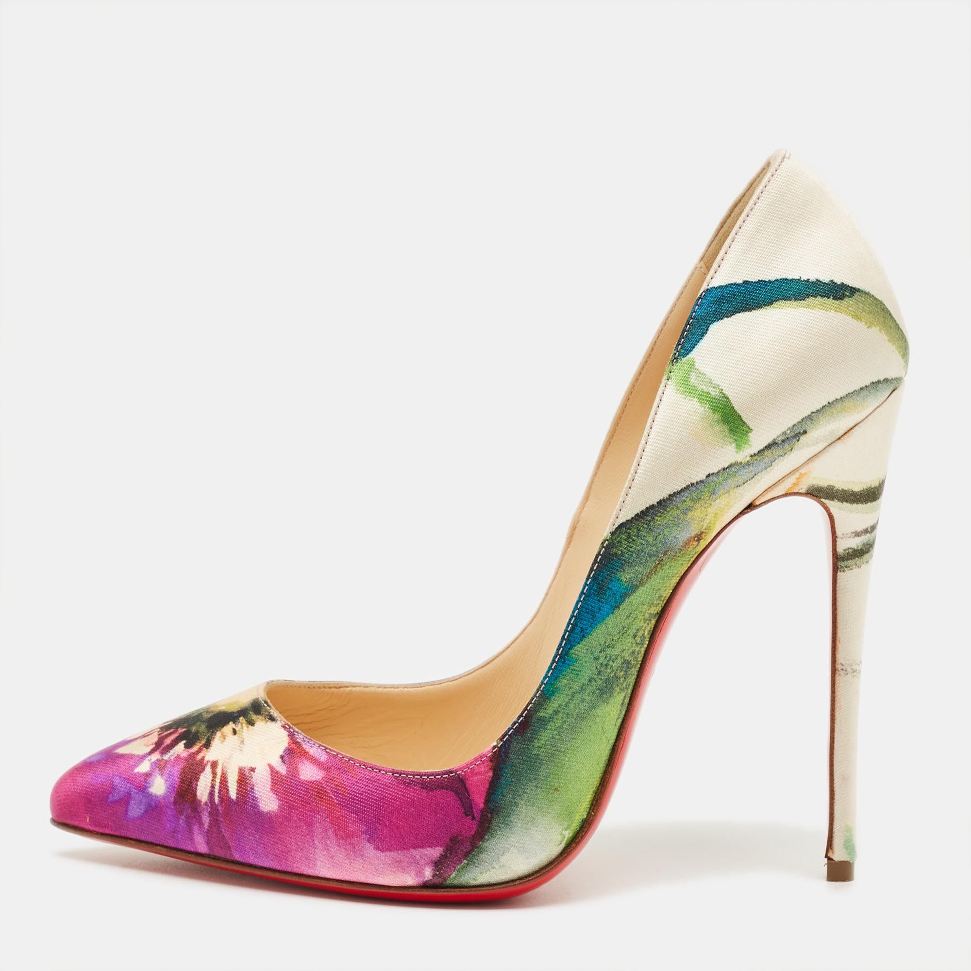 

Christian Louboutin Multicolor Fabric Pigalle Pumps Size