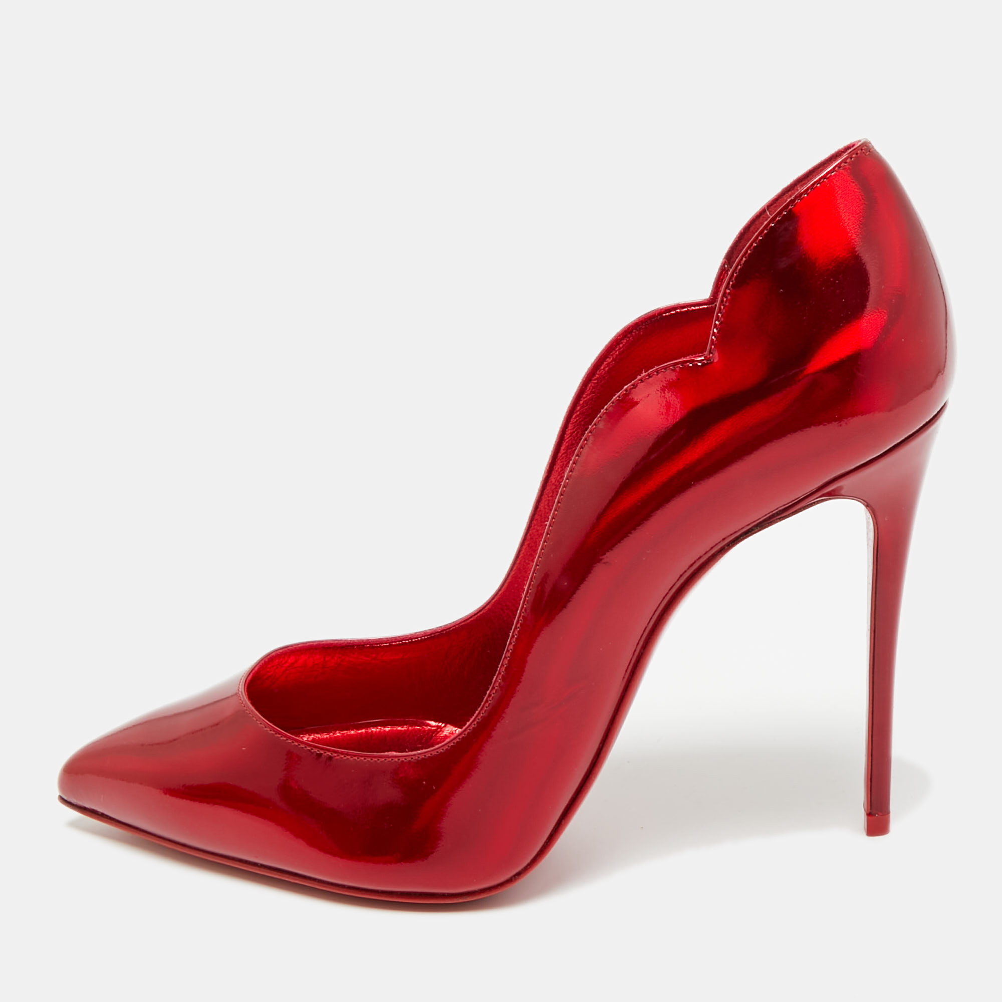 

Christian Louboutin Hot Chick Size  Red Patent Leather Pumps