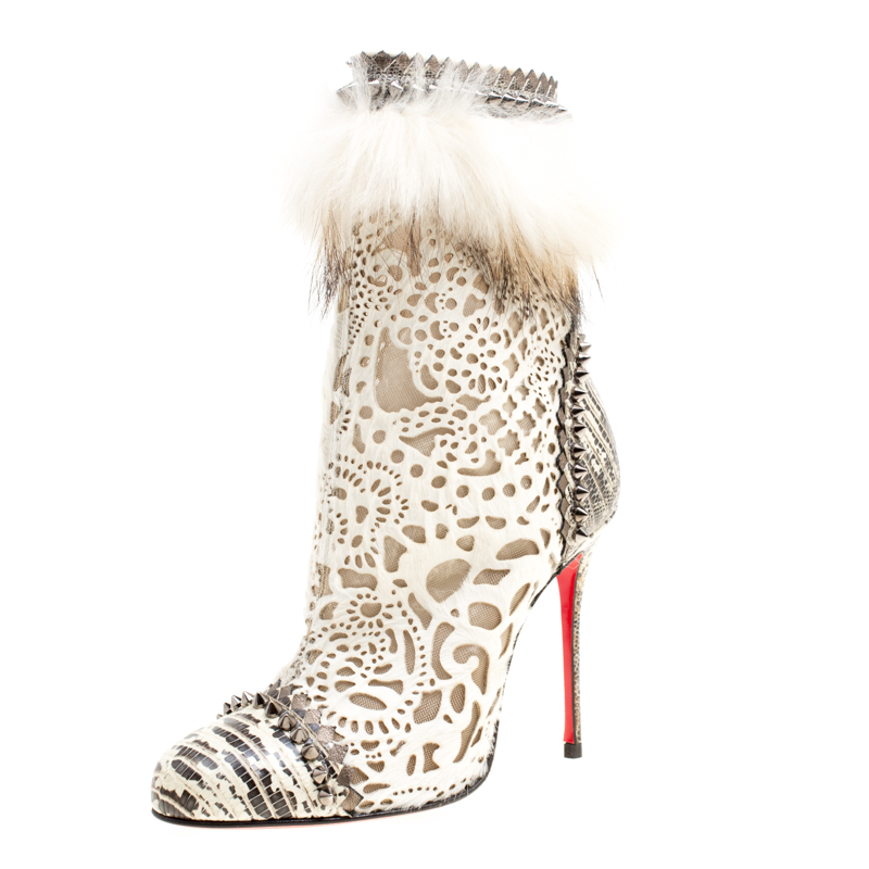 christian louboutin pony hair boots