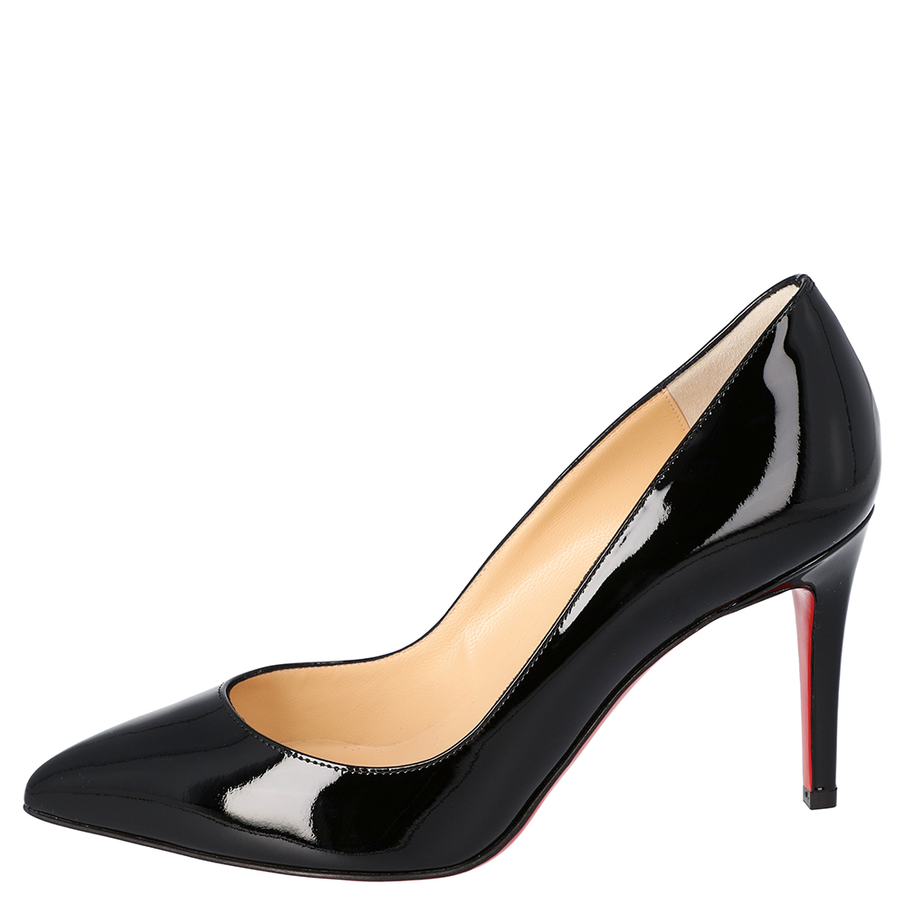 

Christian Louboutin Black Patent Leather Pigalle Pointed Toe Pumps Size