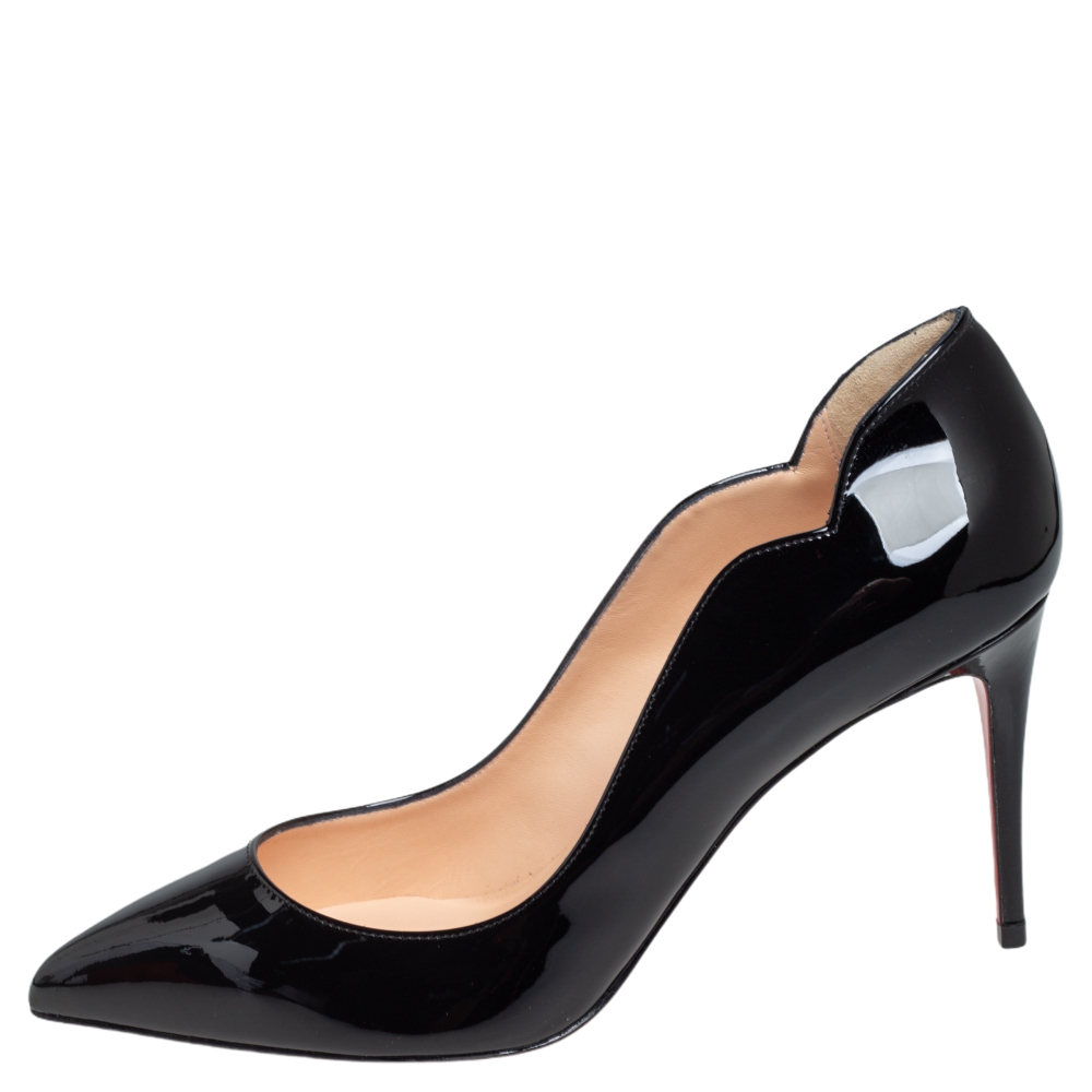 

Christian Louboutin Black Patent Leather Hot Chick Pumps Size