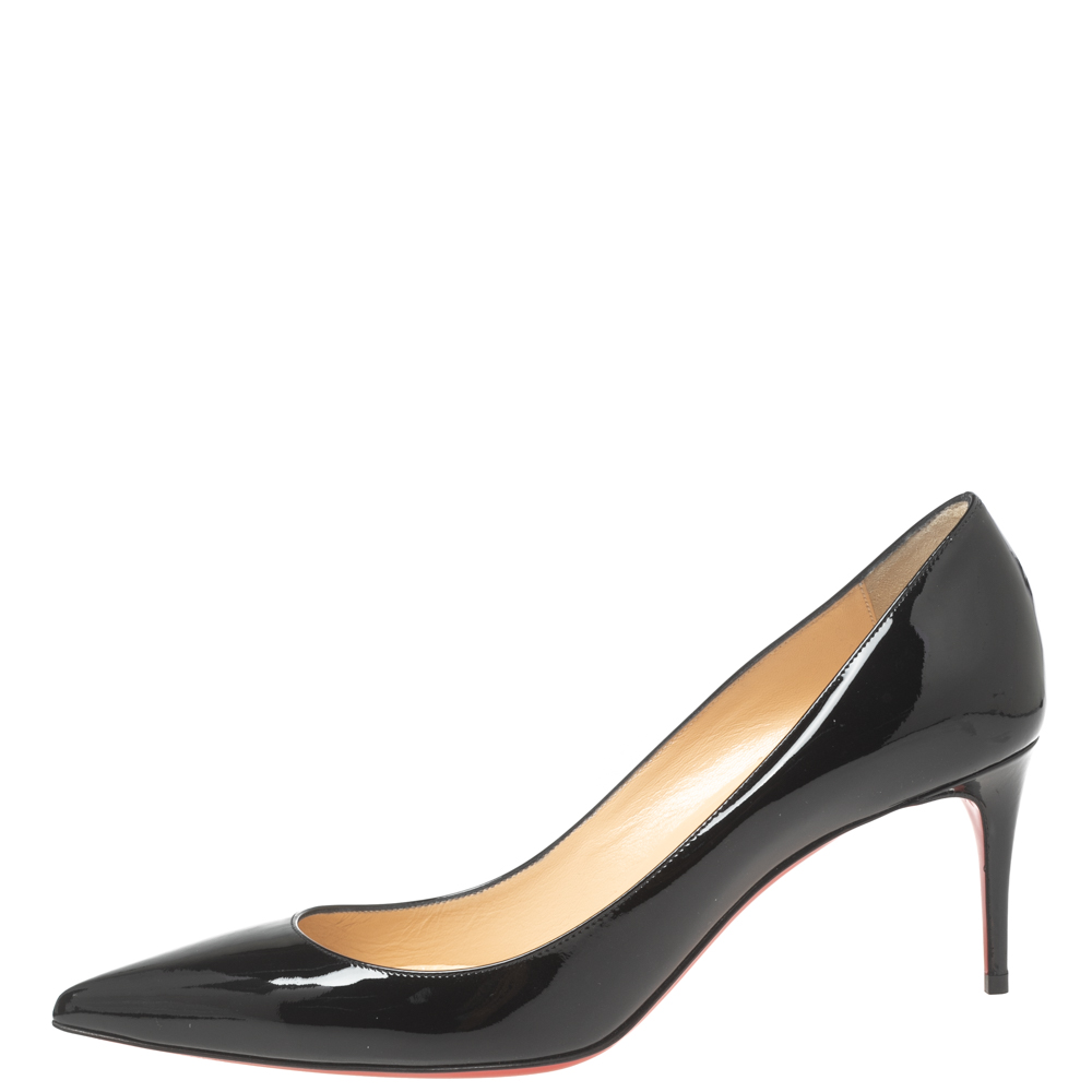 

Christian Louboutin Black Patent Leather Kate Pumps Size