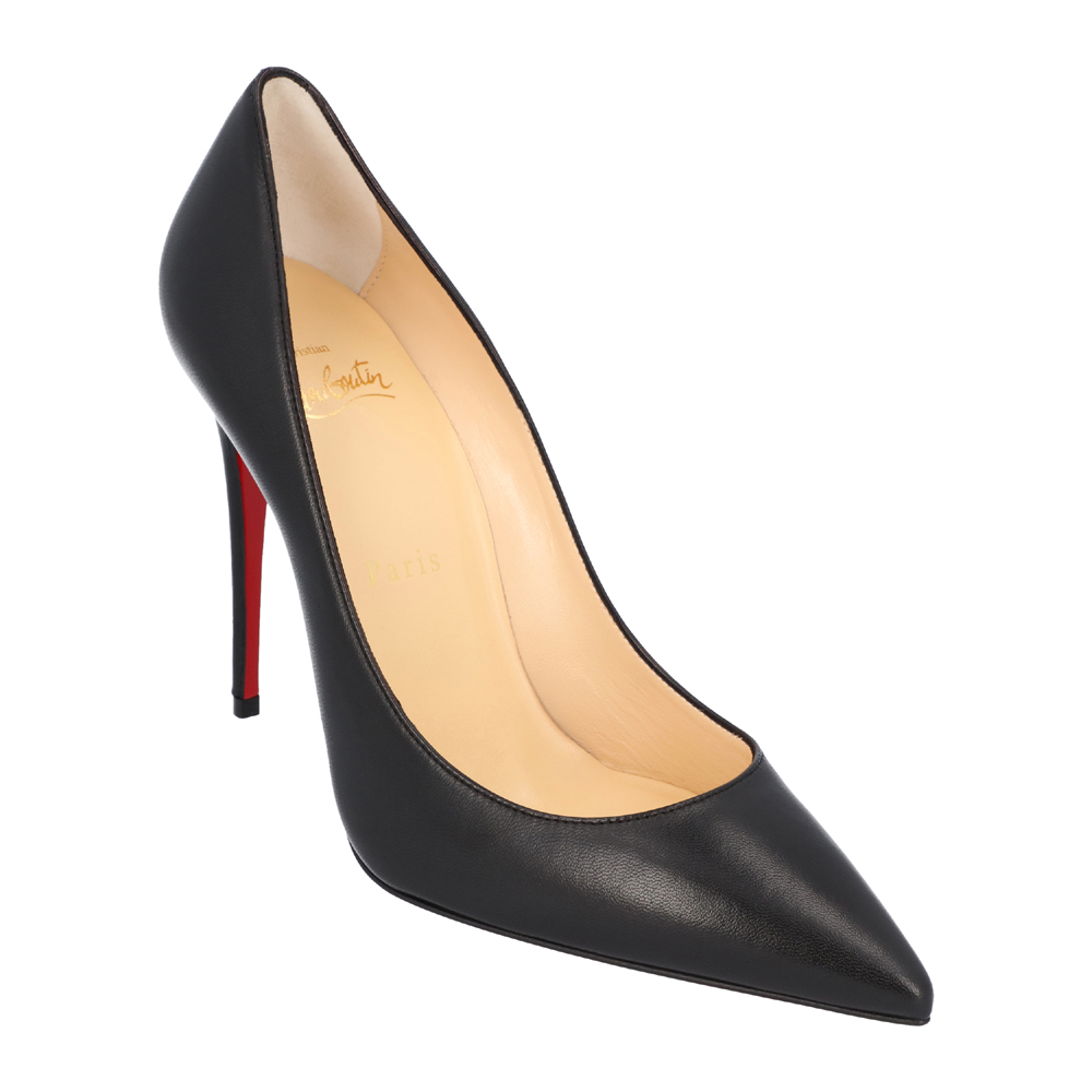 

Christian Louboutin Black Nappa Leather 100mm Kate Pumps EU