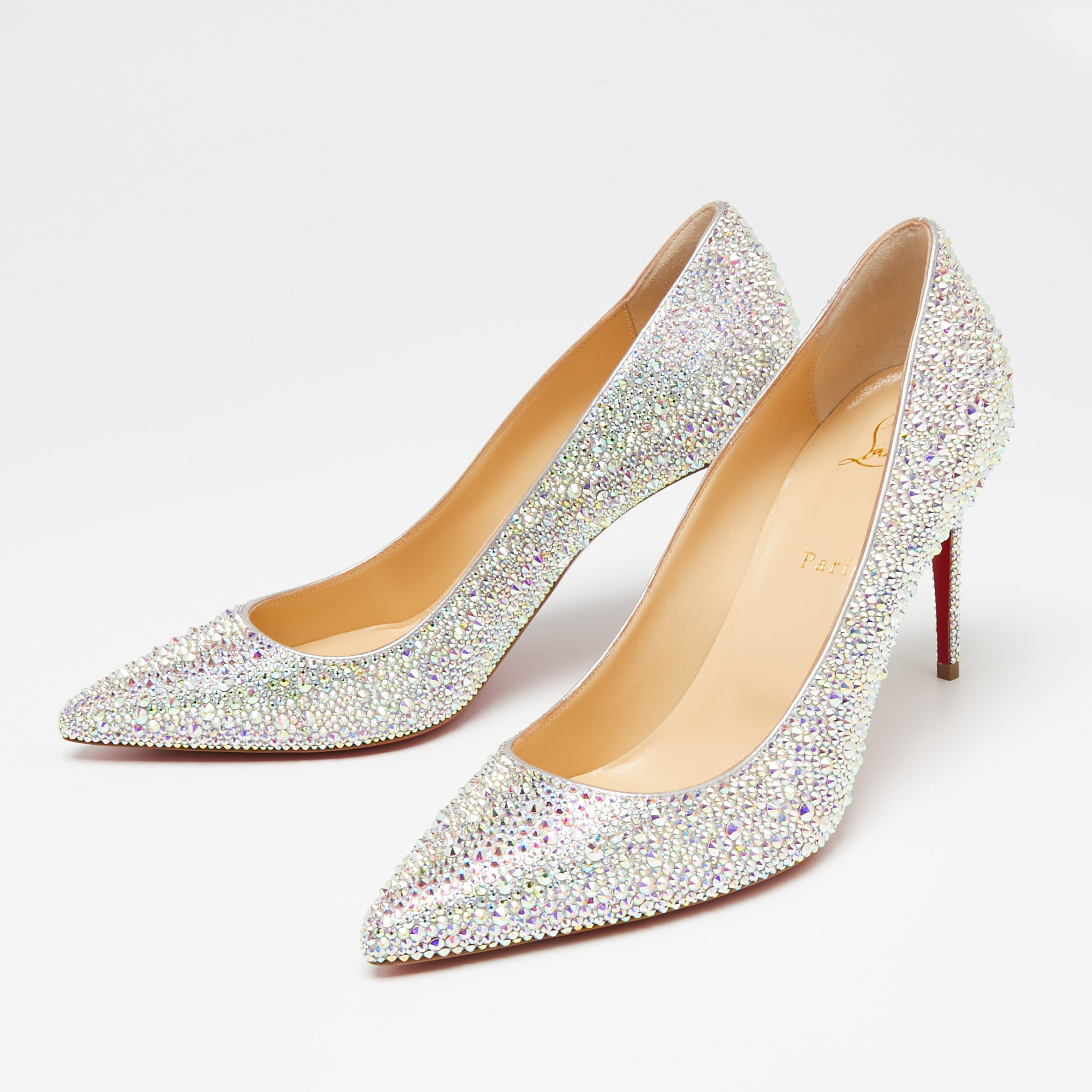 

Christian Louboutin Multicolor Leather Strass Degrade Kate Pumps Size