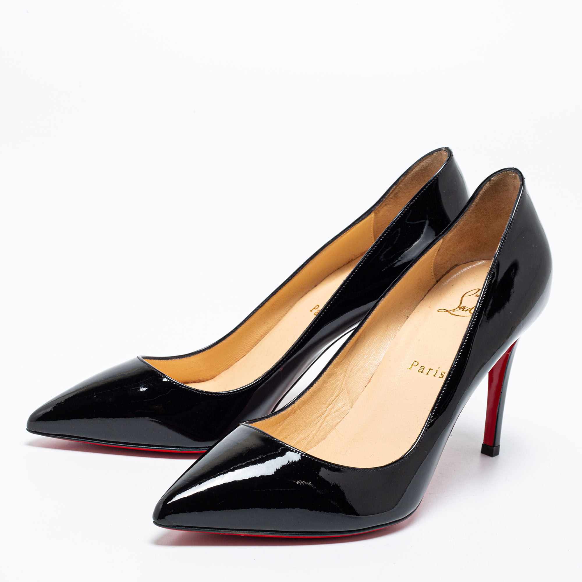 

Christian Louboutin Black Patent Leather Pigalle Pumps Size