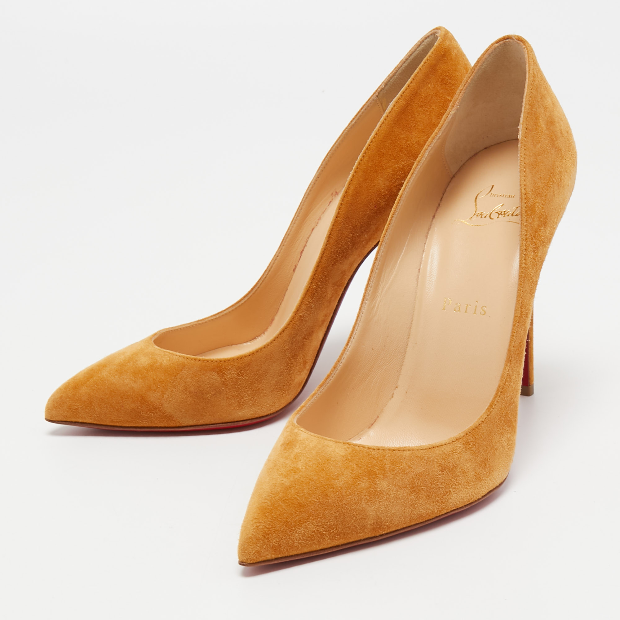 

Christian Louboutin Beige Suede So Kate Pumps Size