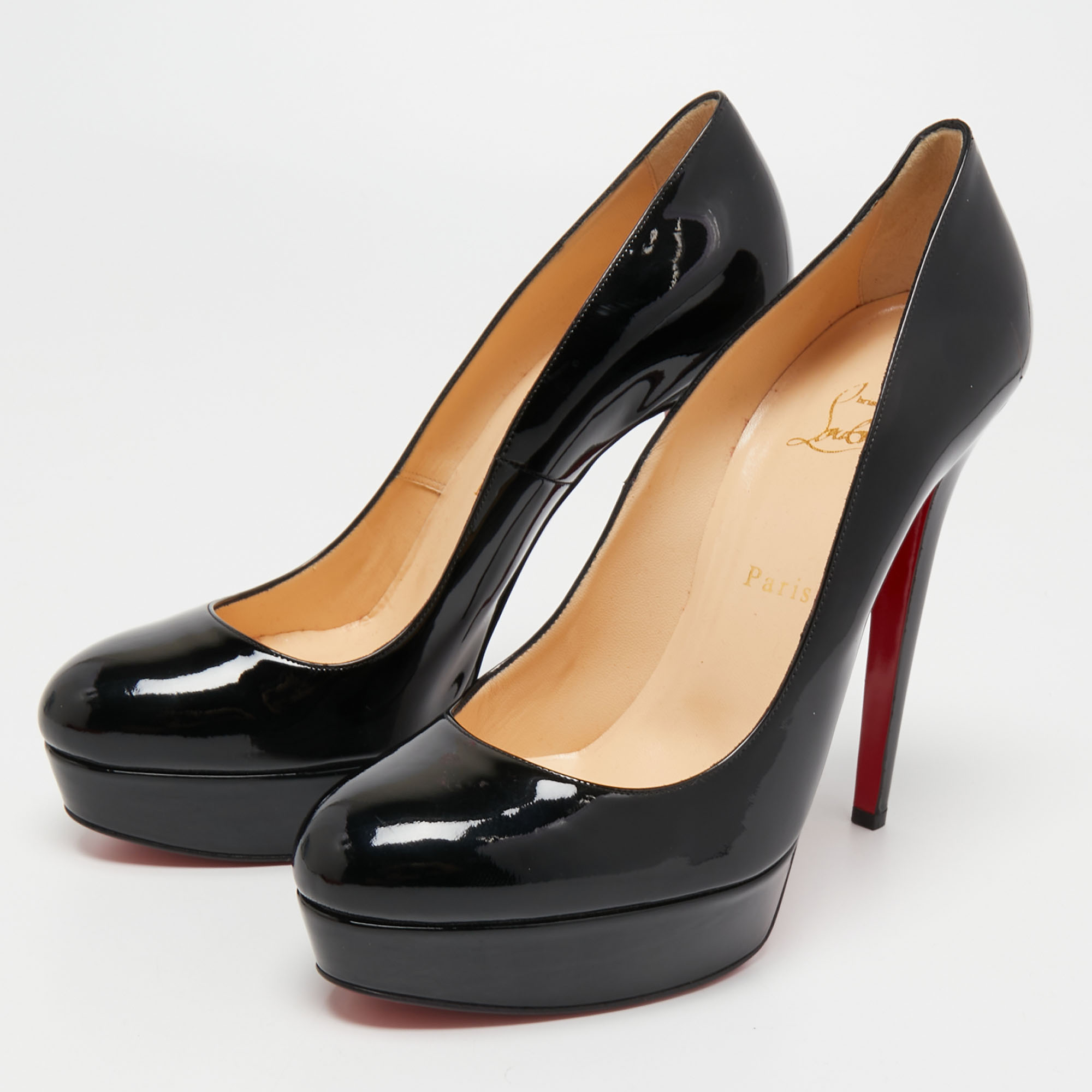 

Christian Louboutin Black Patent Leather Bianca Pumps Size