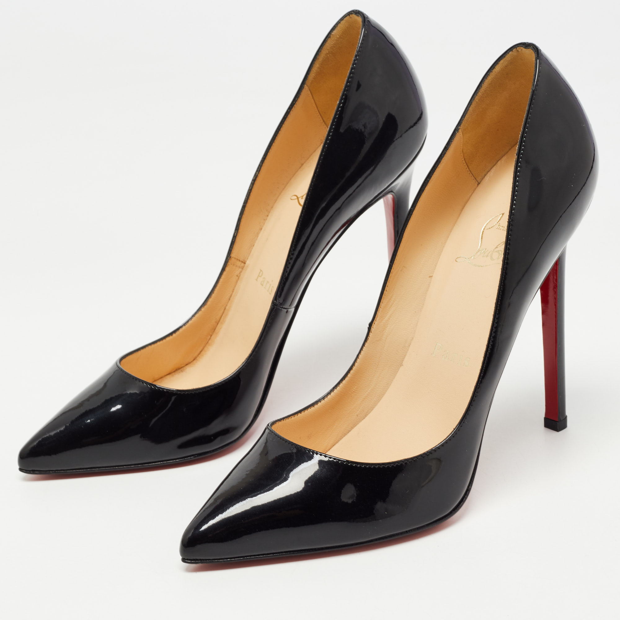 

Christian Louboutin Black Patent Pigalle Pumps Size