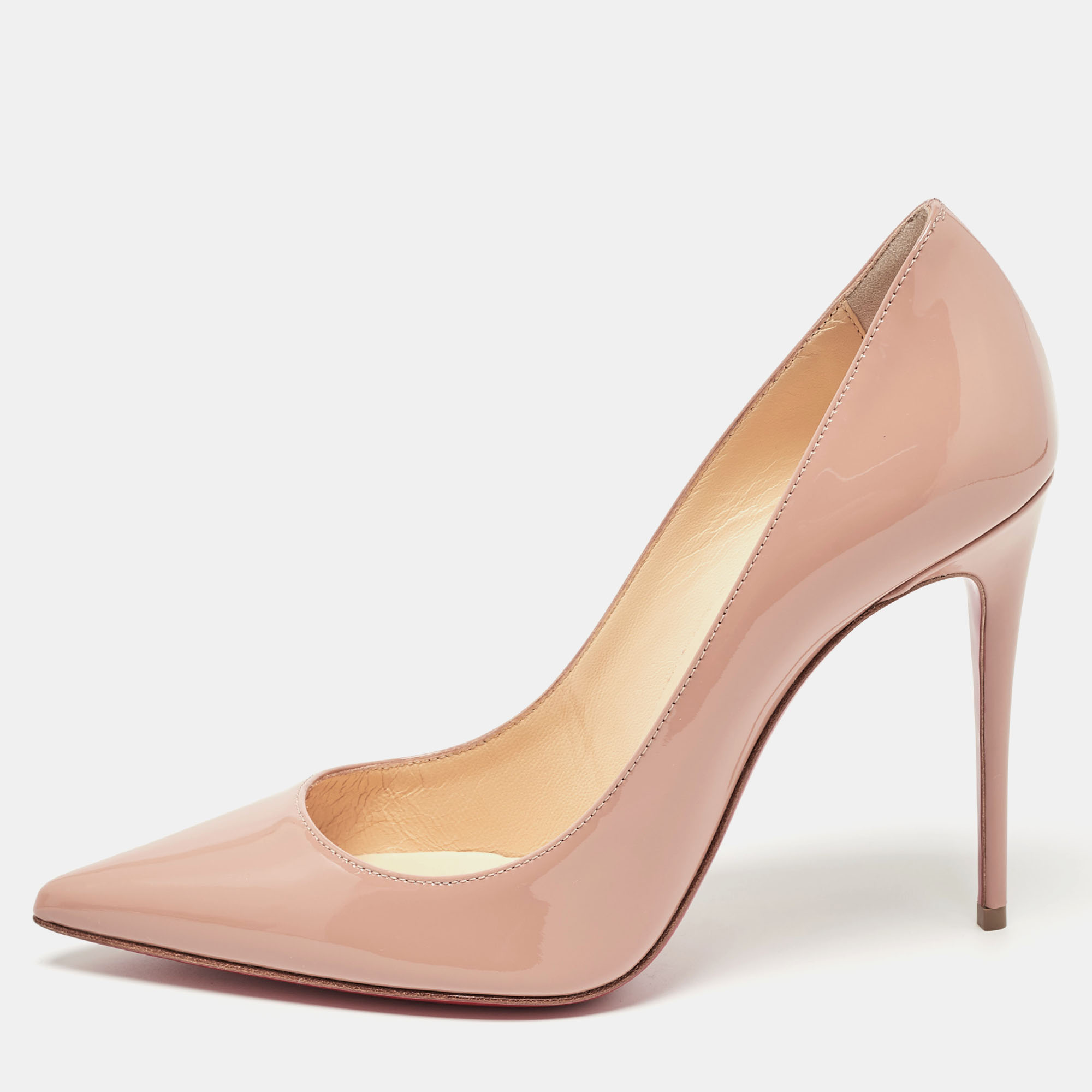 

Christian Louboutin Blush Pink Patent Leather Kate Pumps Size