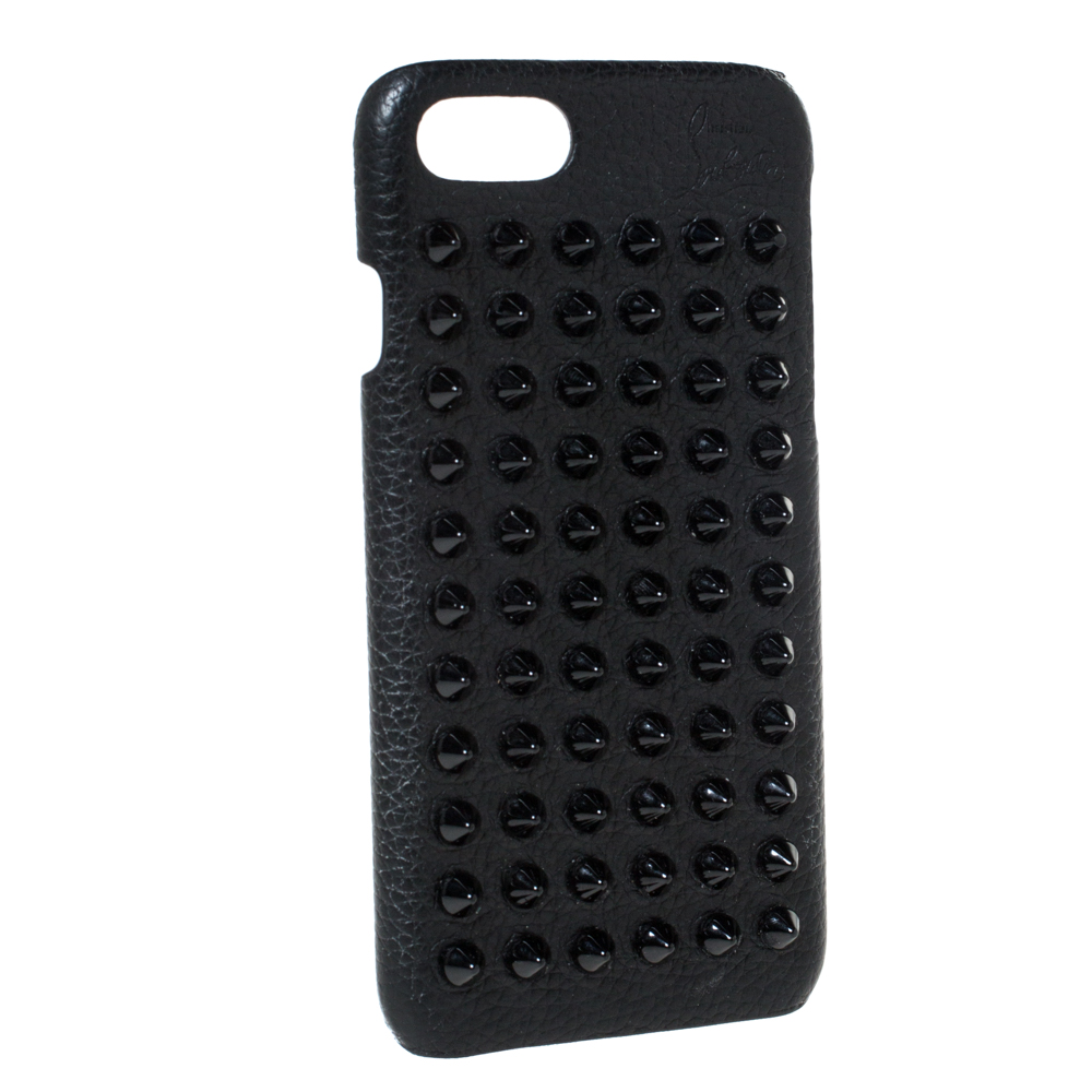 

Christian Louboutin Black Leather Spiked iPhone 8 Case