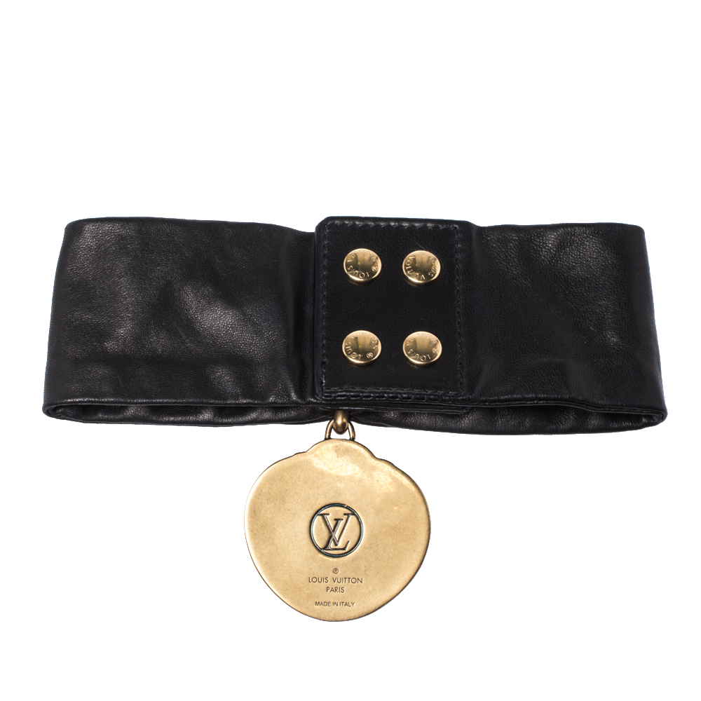 Louis Vuitton Black Leather Kabuki Choker Louis Vuitton | The Luxury Closet