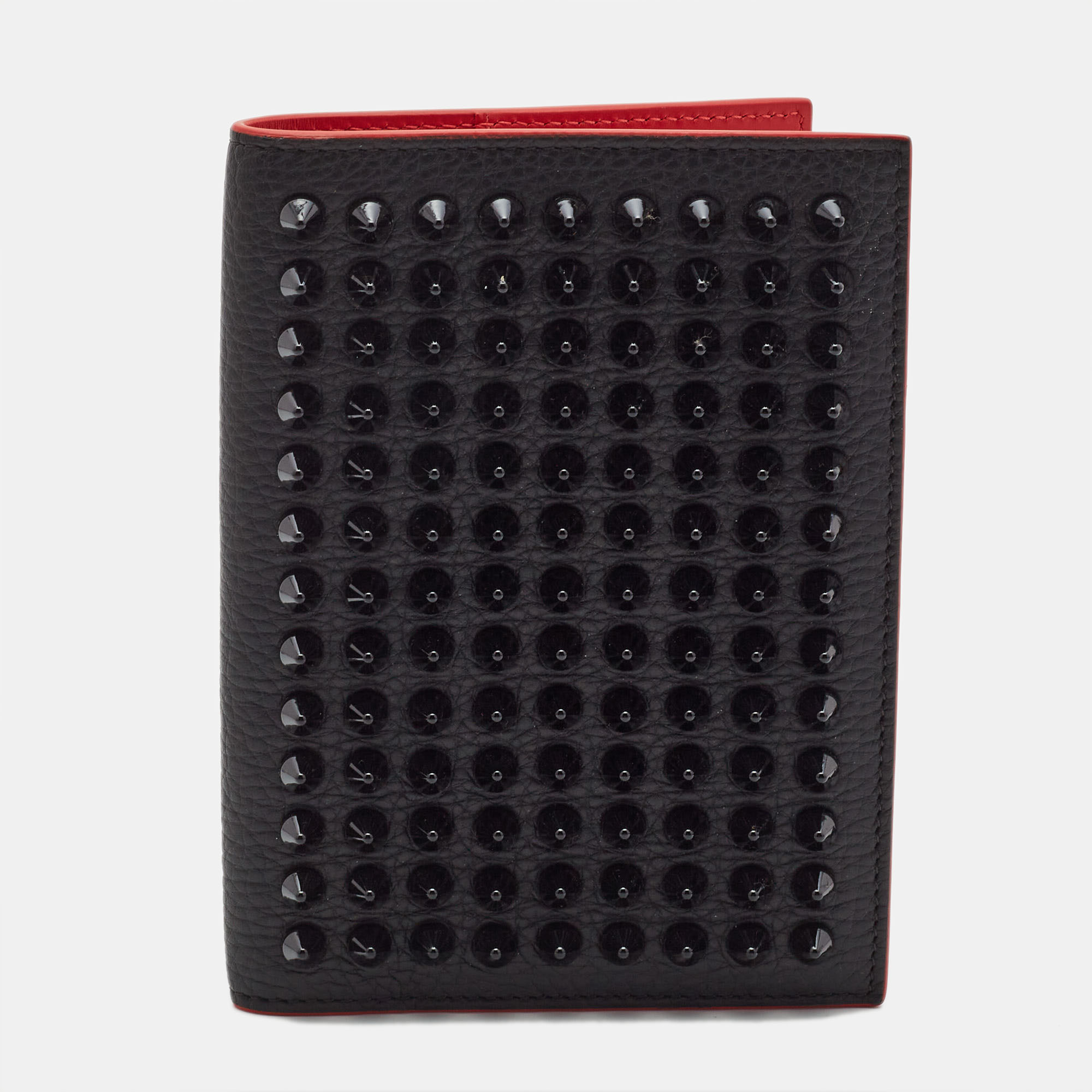 

Christian Louboutin Black Leather Empire Spikes Passport Holder