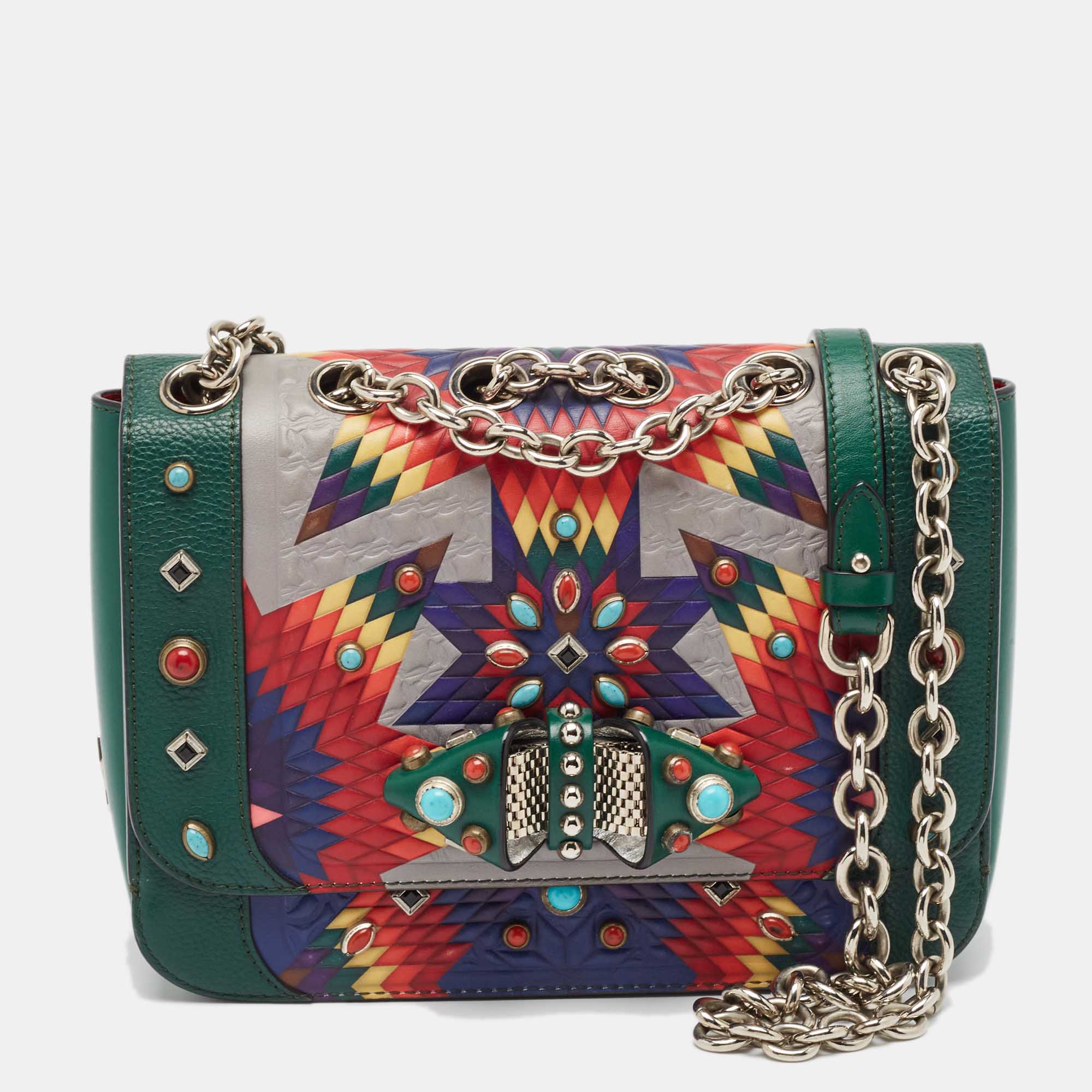 

Christian Louboutin Multicolor Leather Sweet Charity Shoulder Bag