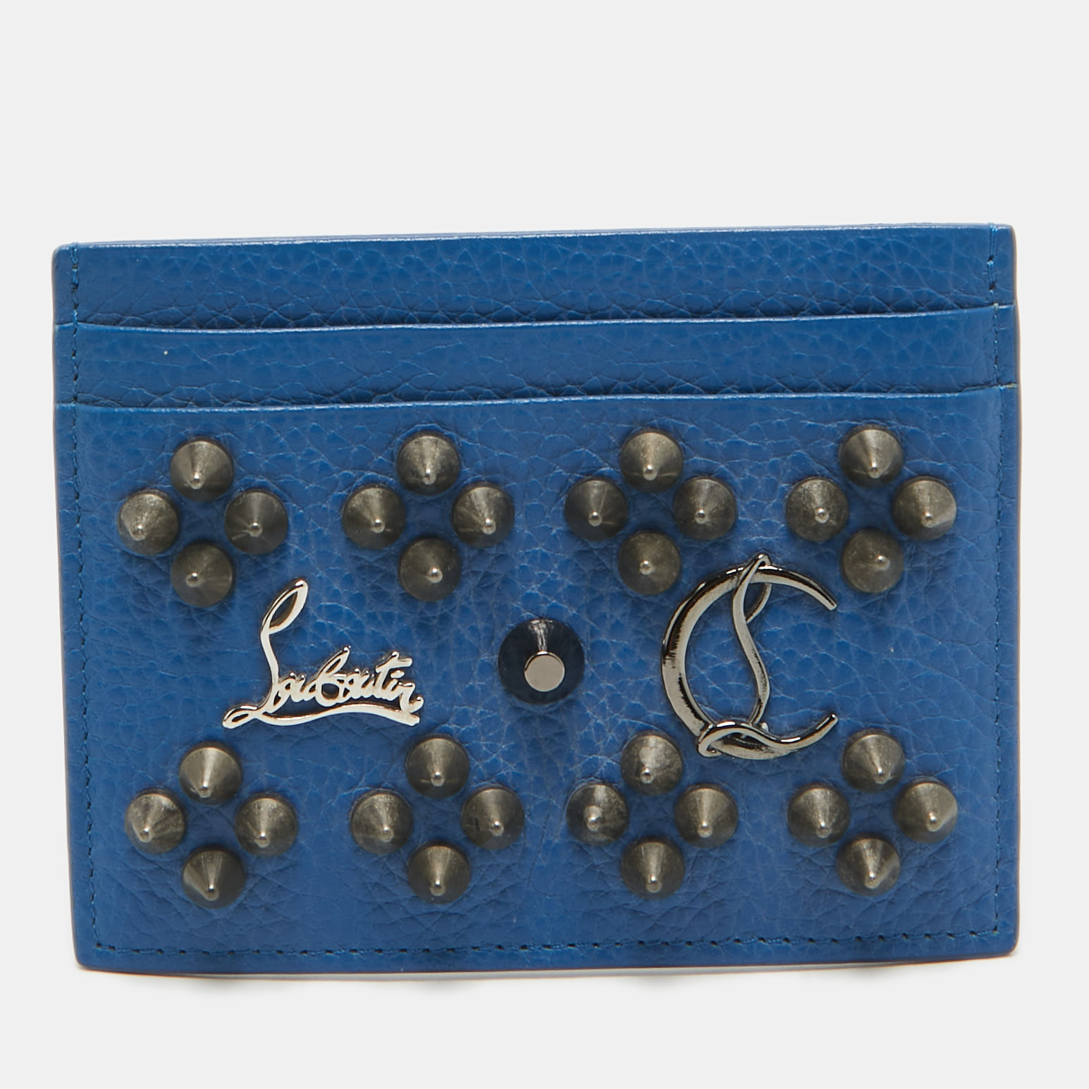 

Christian Louboutin Blue Leather Kios Card Holder