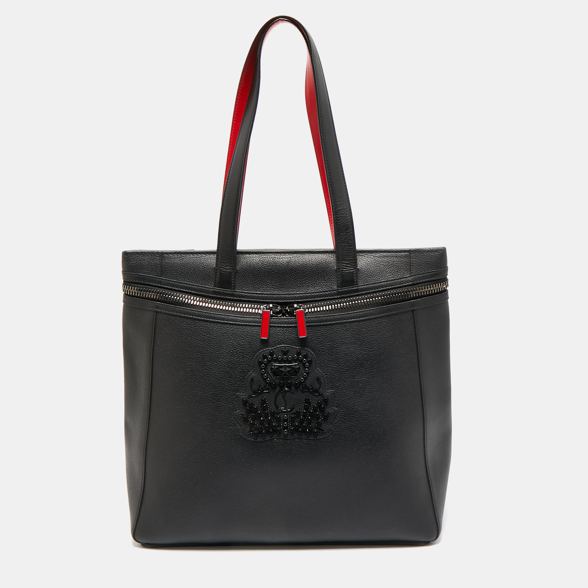 

Christian Louboutin Black Leather Casado Tote