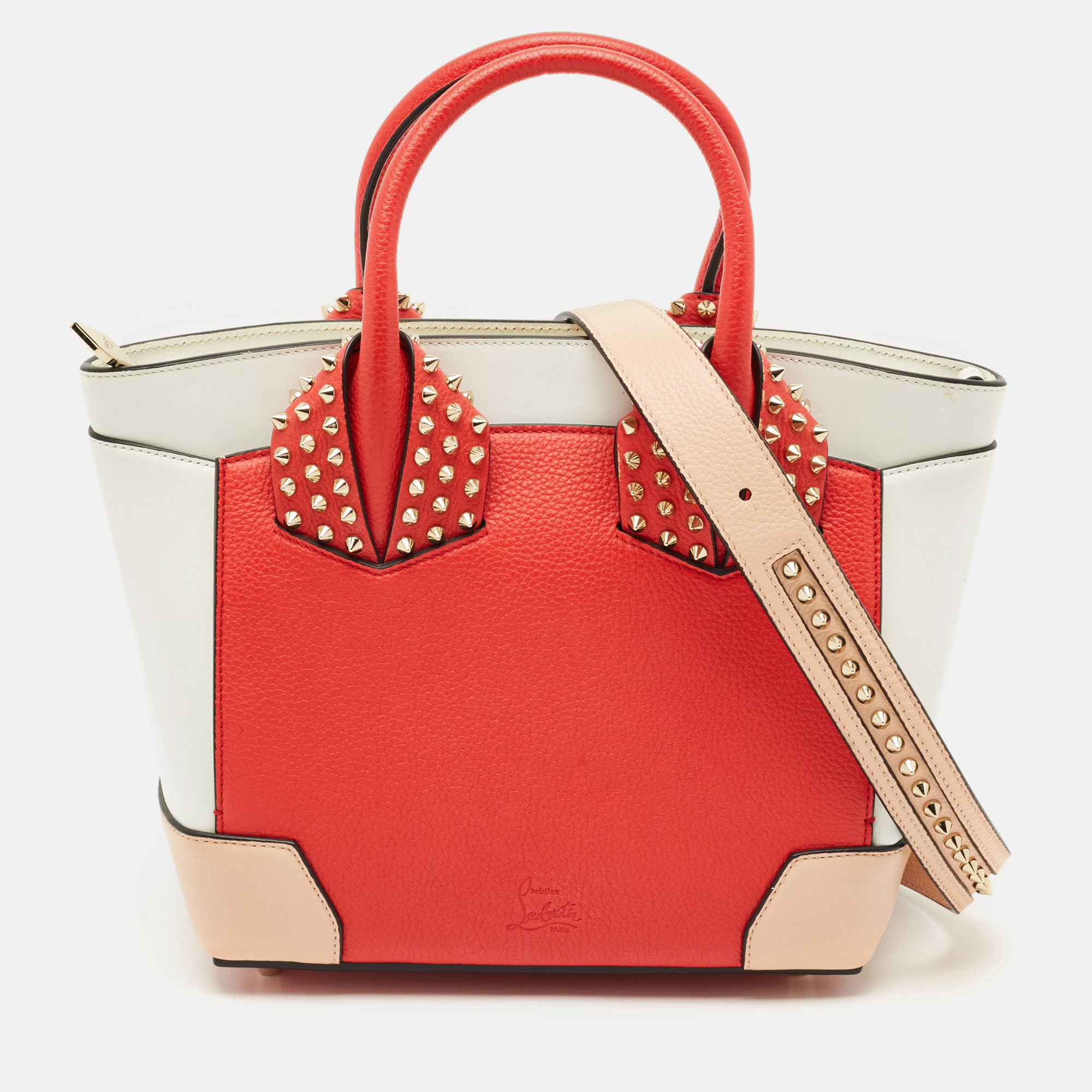 

Christian Louboutin Tricolor Leather Small Eloise Satchel, Multicolor