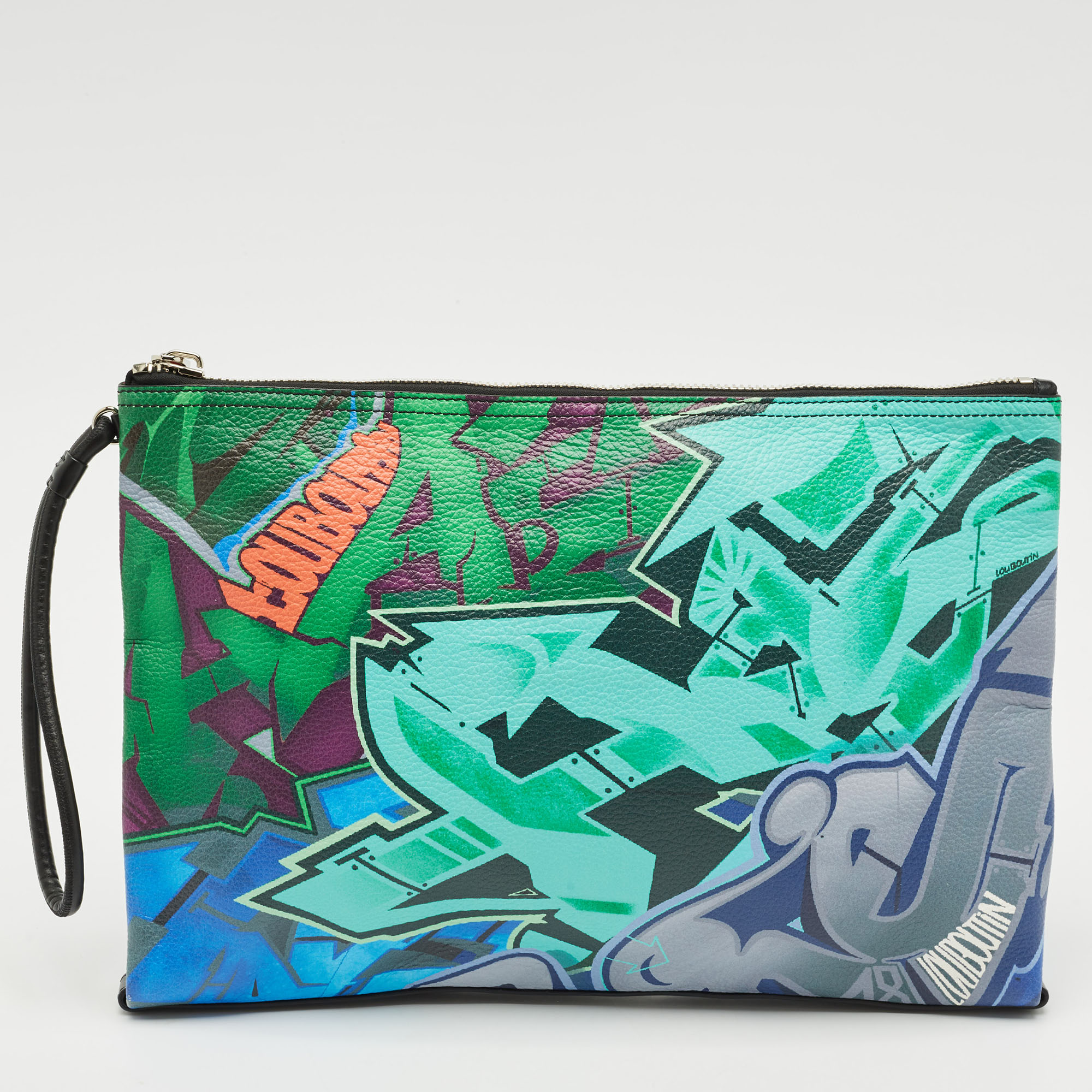 

Christian Louboutin Multicolor Leather Graffiti Kalou Pouch