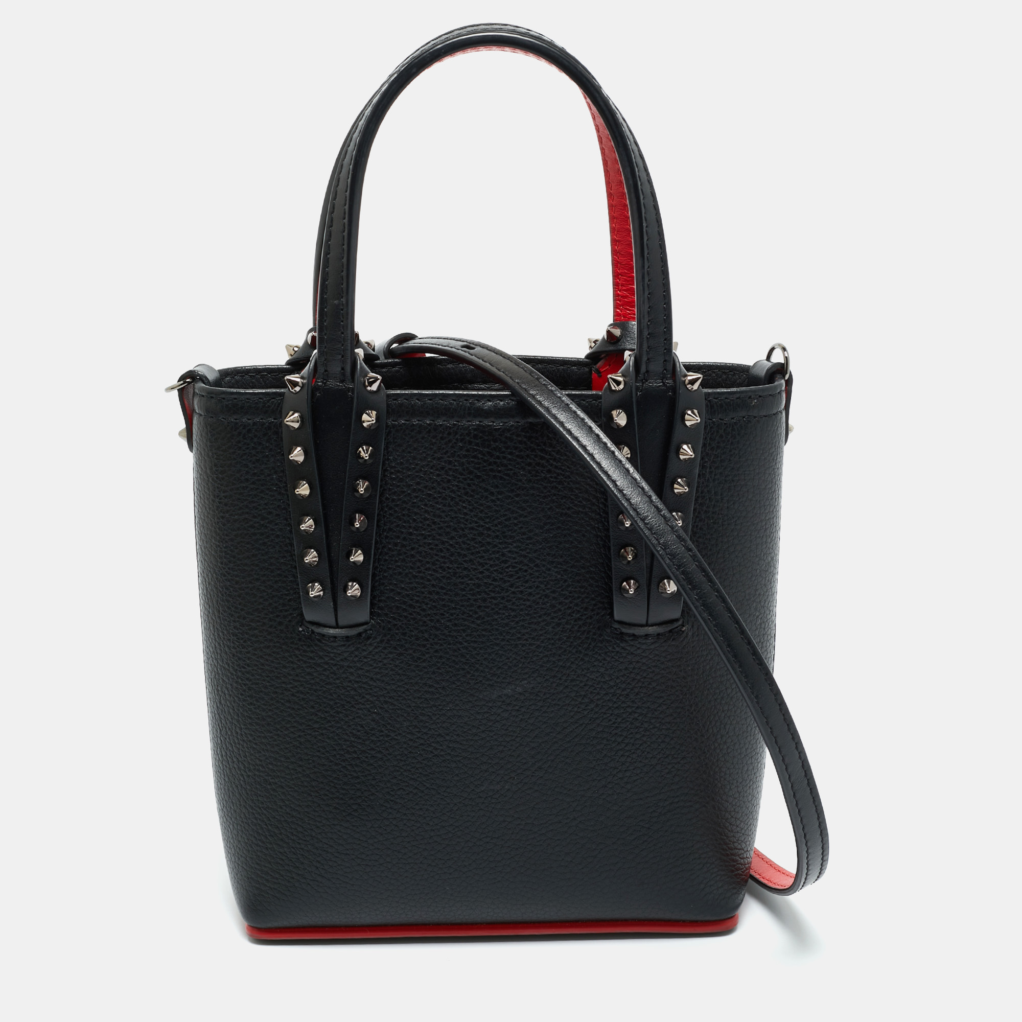 

Christian Louboutin Black Leather Mini N/S Cabata Tote